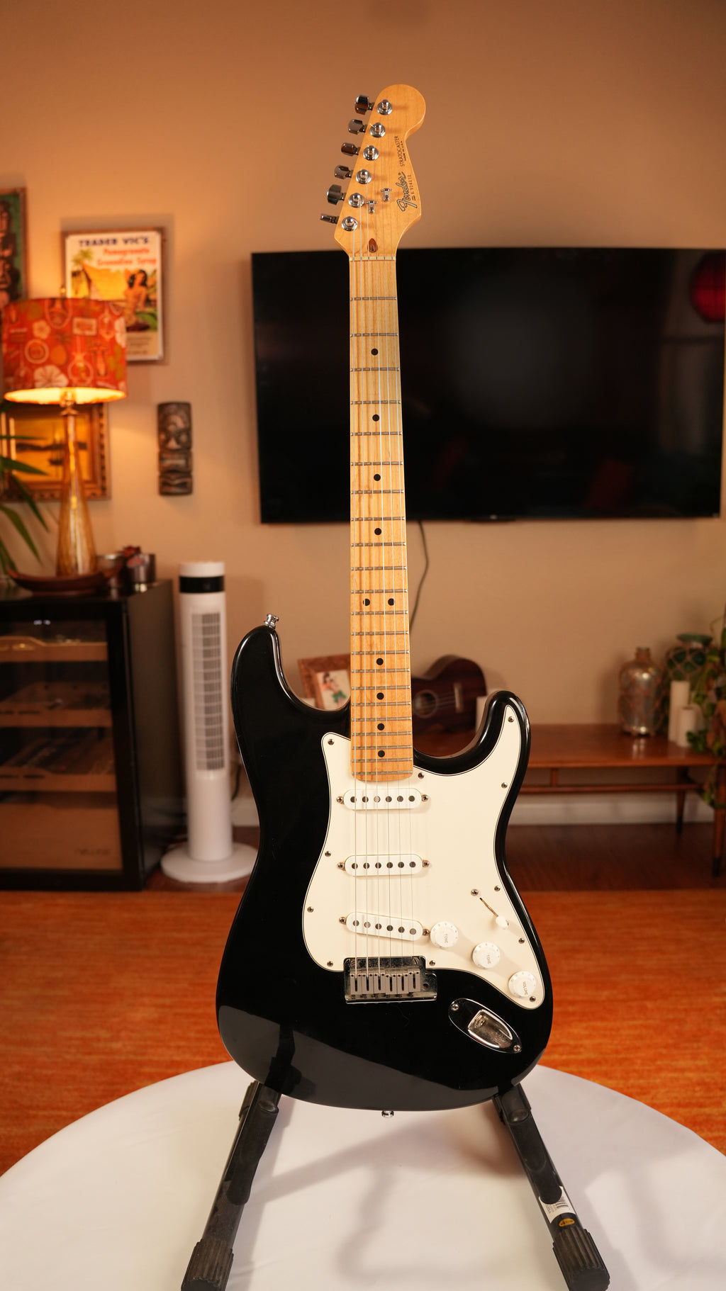 SOLD - 1989 Fender American Standard Stratocaster with Maple Fretboard - Black