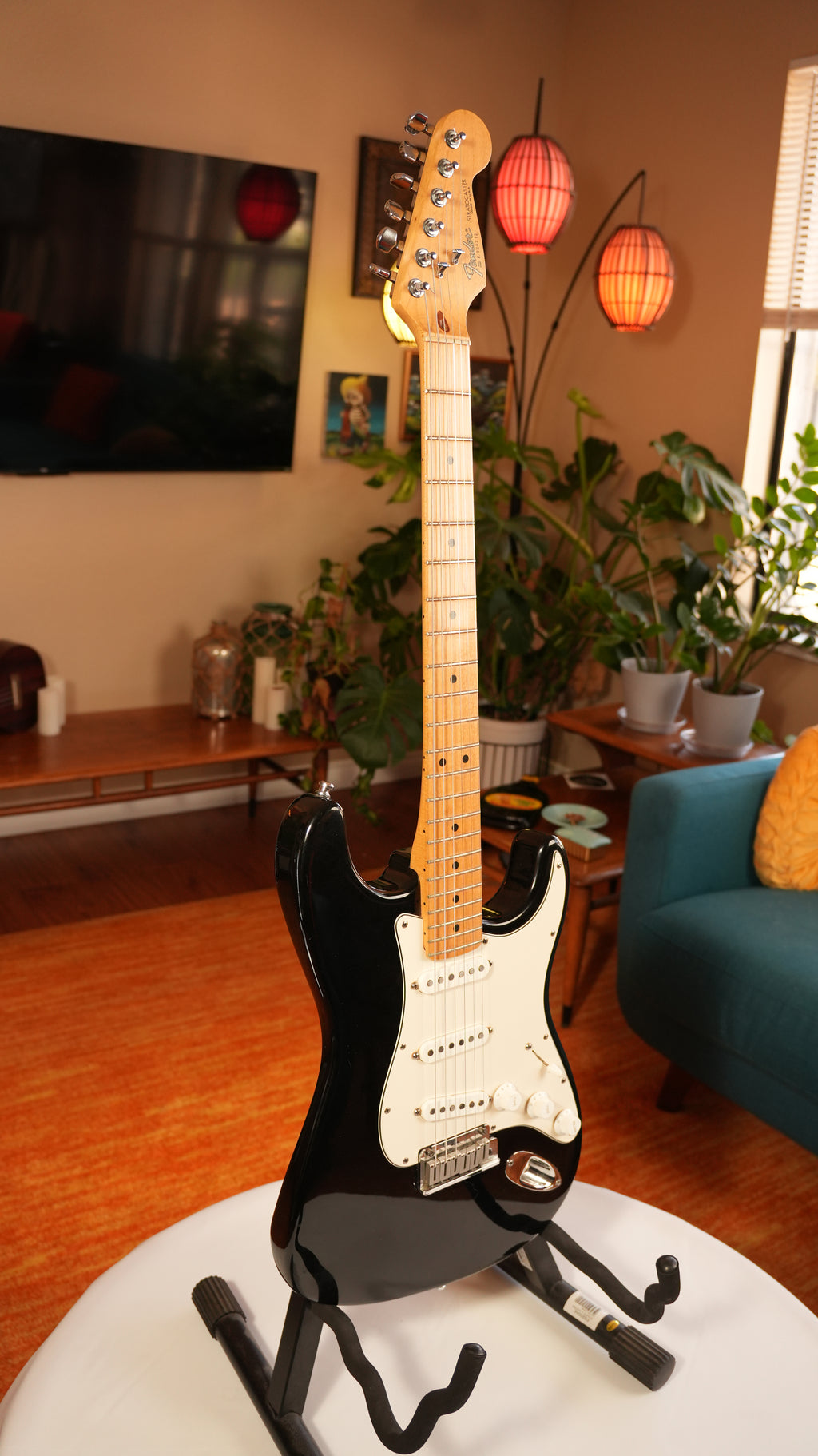 SOLD - 1989 Fender American Standard Stratocaster with Maple Fretboard - Black
