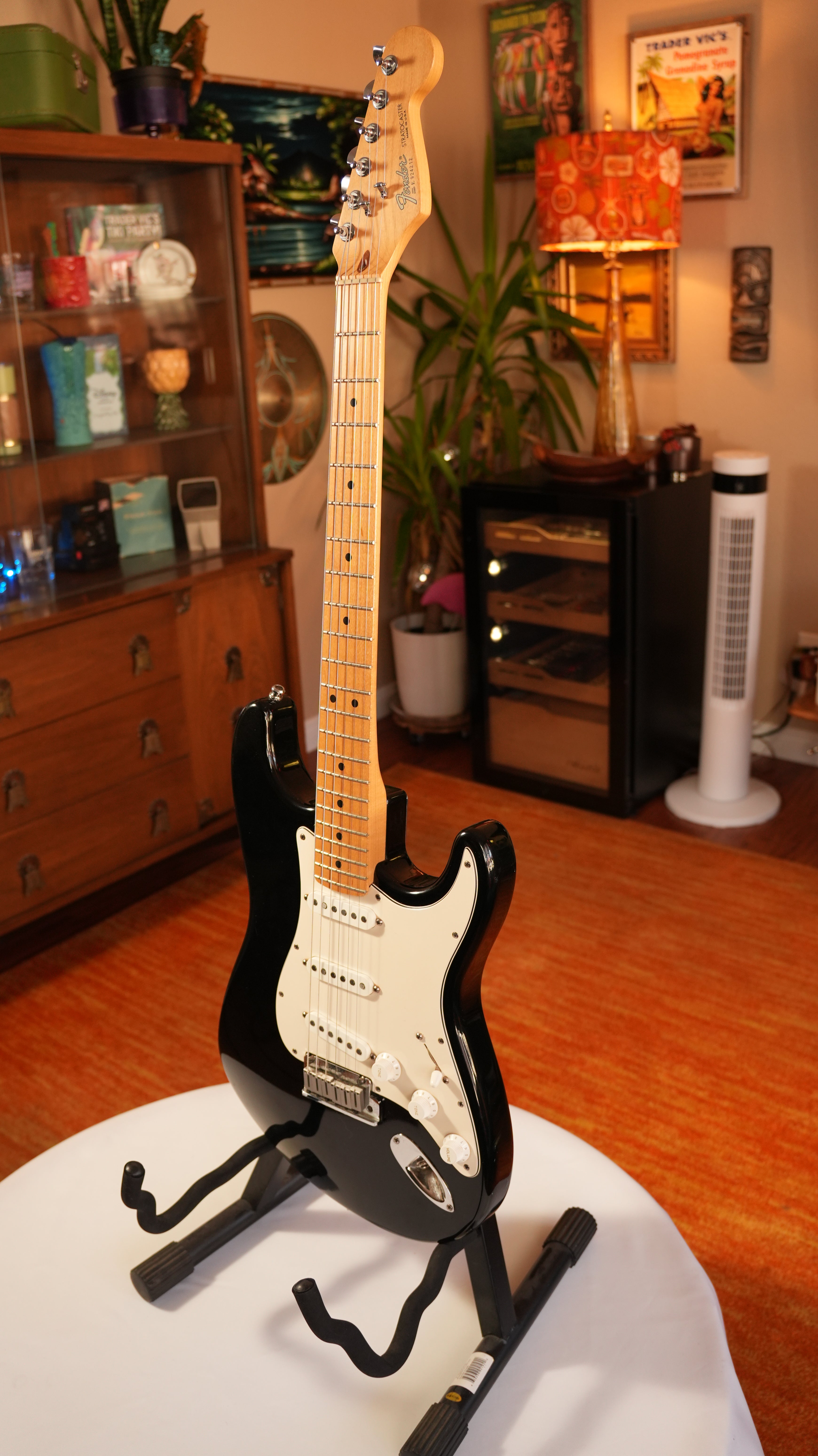 SOLD - 1989 Fender American Standard Stratocaster with Maple Fretboard - Black