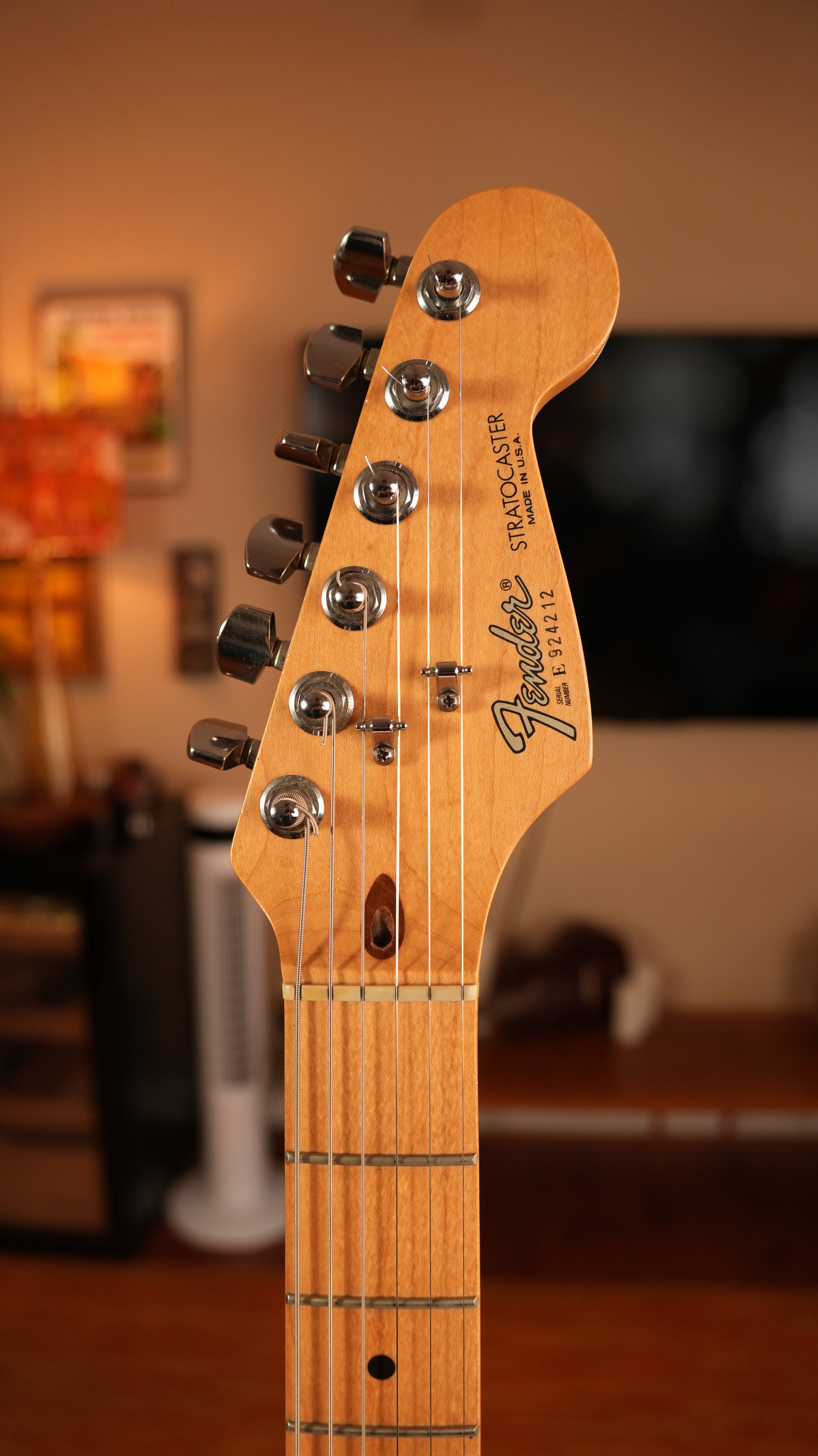 SOLD - 1989 Fender American Standard Stratocaster with Maple Fretboard - Black