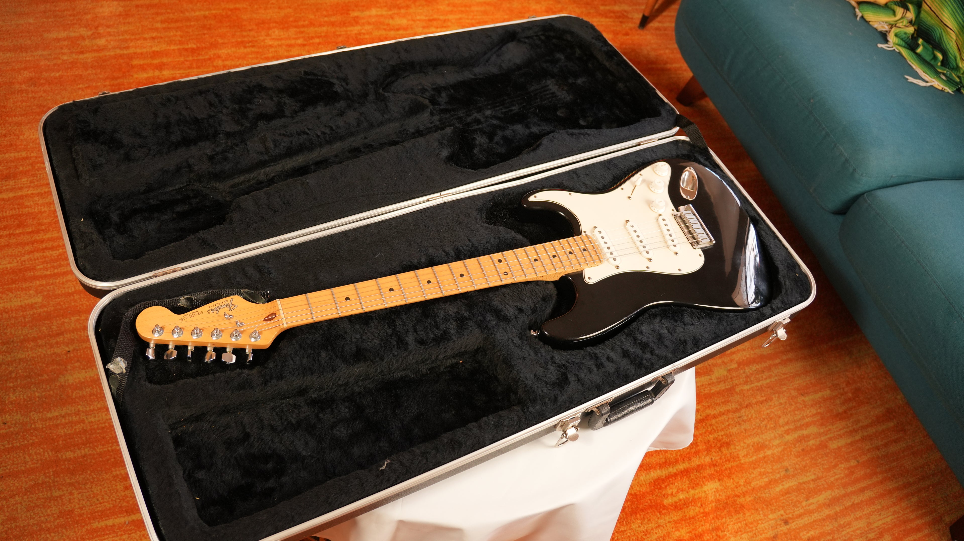 SOLD - 1989 Fender American Standard Stratocaster with Maple Fretboard - Black