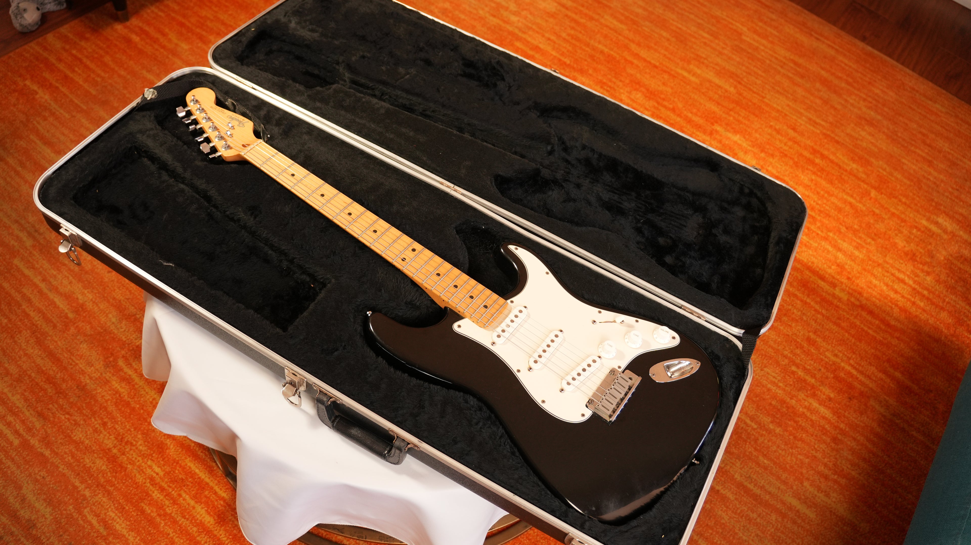 SOLD - 1989 Fender American Standard Stratocaster with Maple Fretboard - Black