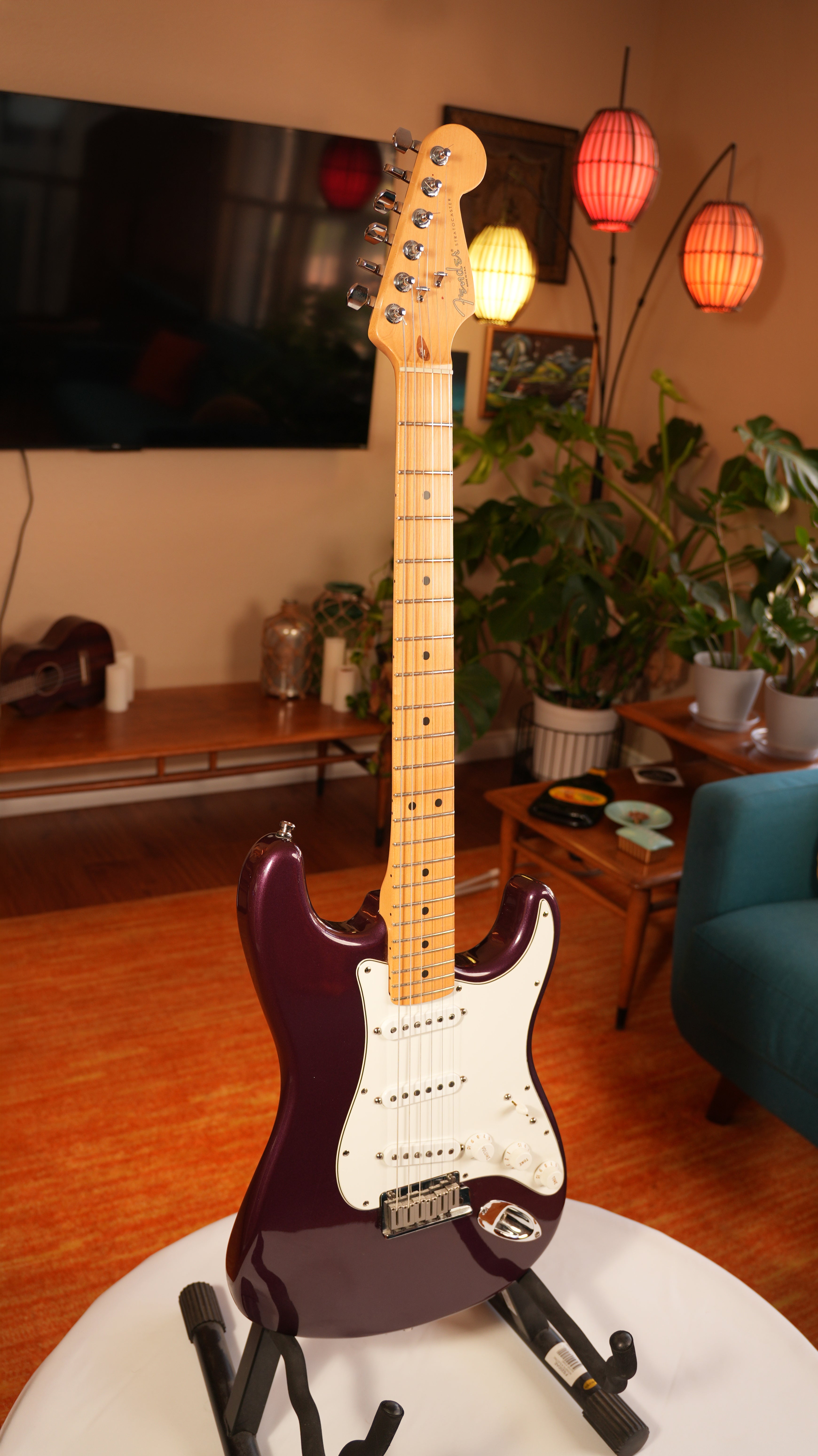 SOLD - 1998 Fender American Standard Stratocaster - Midnight Wine