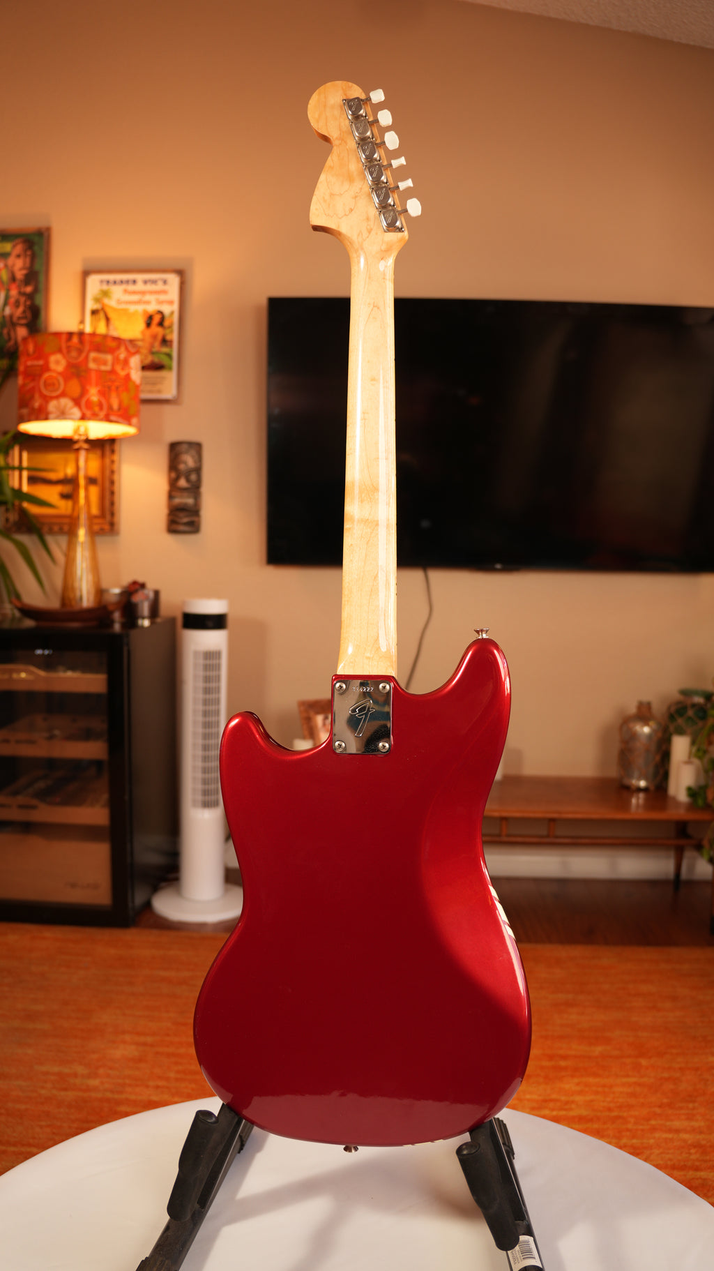 1971 Fender Mustang Guitar with Rosewood Fretboard - Competition Red