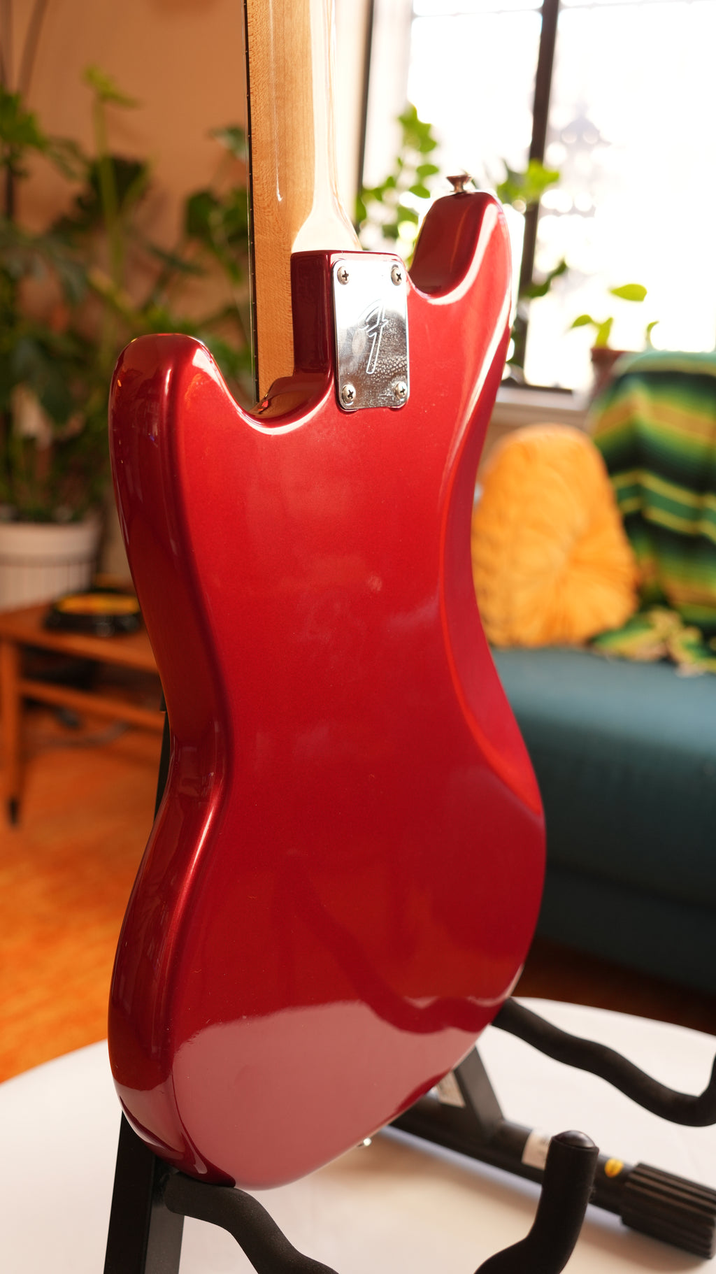 1971 Fender Mustang Guitar with Rosewood Fretboard - Competition Red