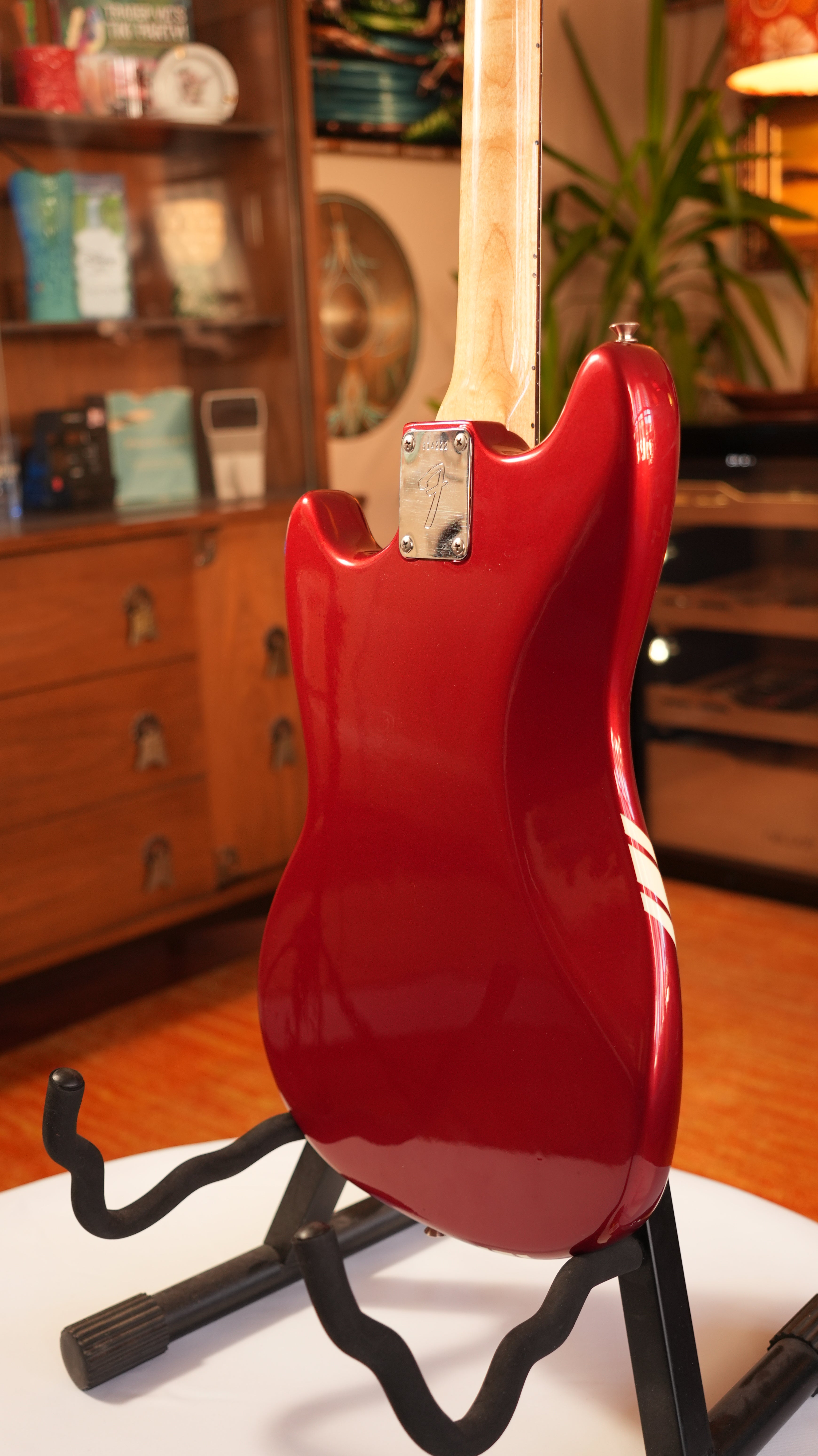 1971 Fender Mustang Guitar with Rosewood Fretboard - Competition Red