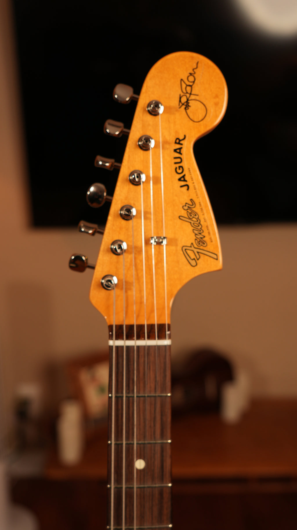 2019 Fender Johnny Marr Signature Jaguar - Olympic White