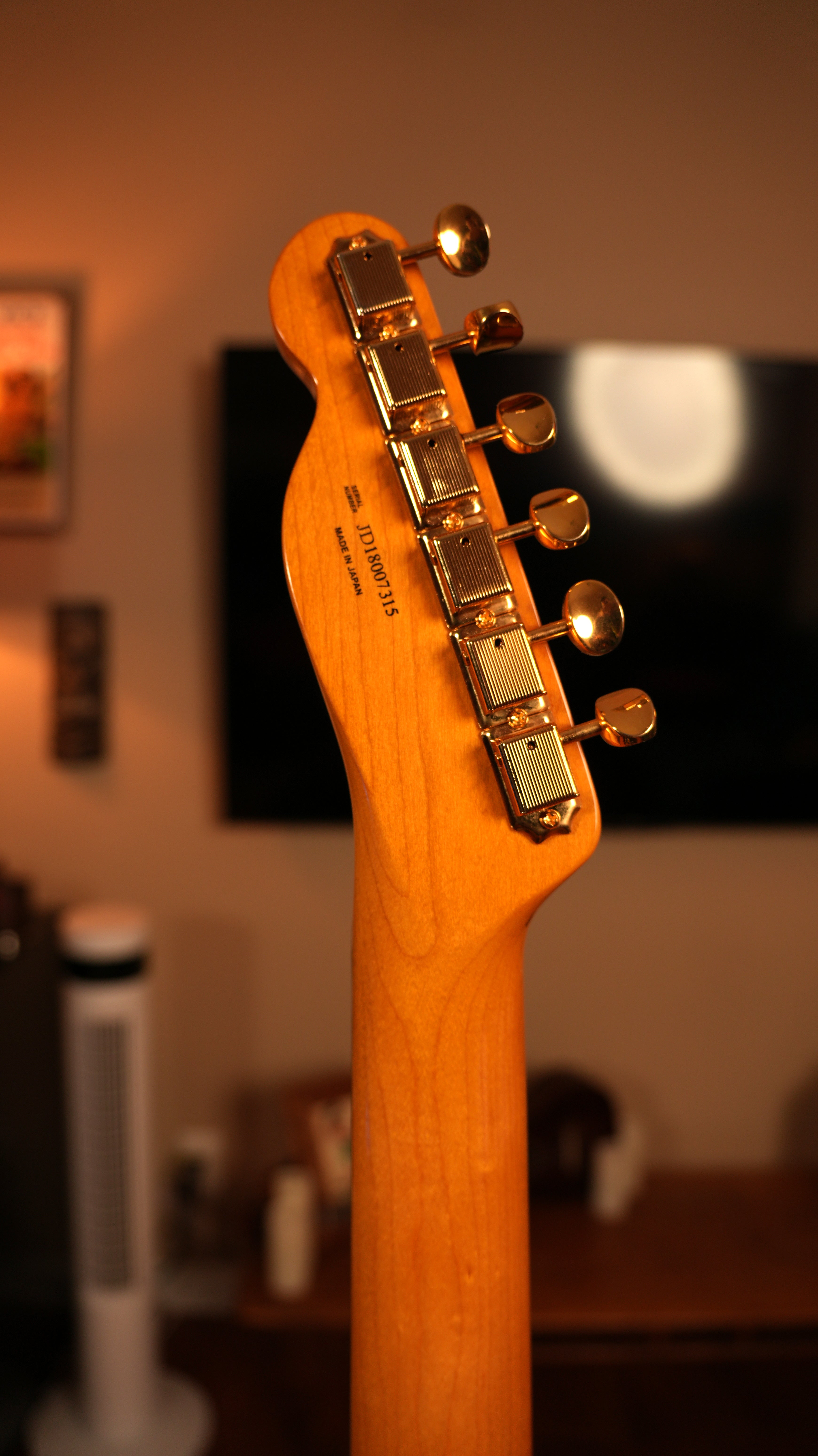 SOLD - 2018 Fender Limited Edition MIJ Traditional 60s Telecaster FSR Midnight – Gloss Black w/ Gold Hardware, Double Bound & Gig Bag