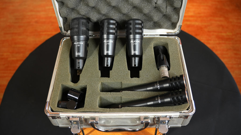 Audix Fusion Series 5-Piece Drum Microphone Kit (f12, f10, f15) w/ Original Flight Case