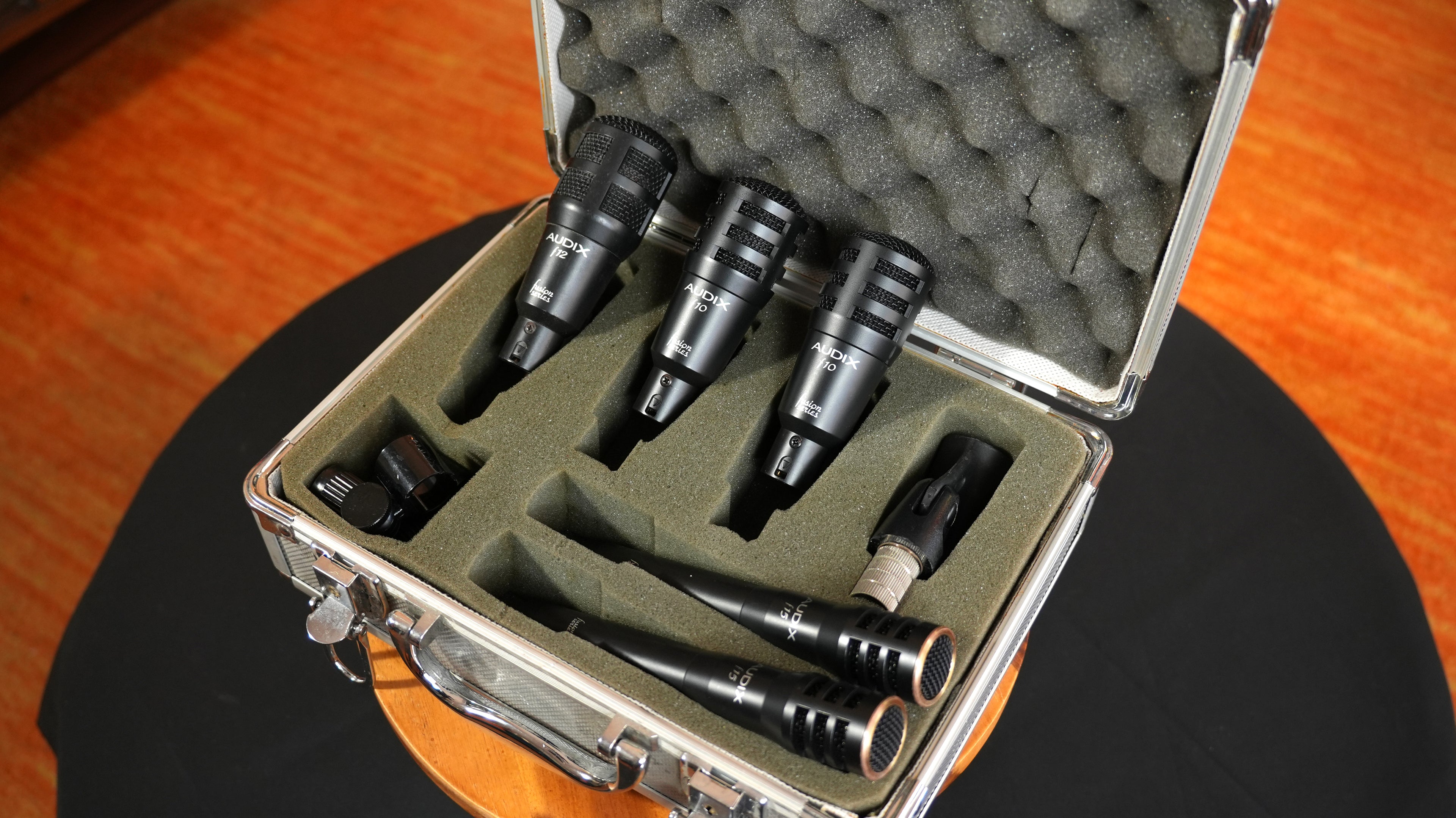 Audix Fusion Series 5-Piece Drum Microphone Kit (f12, f10, f15) w/ Original Flight Case