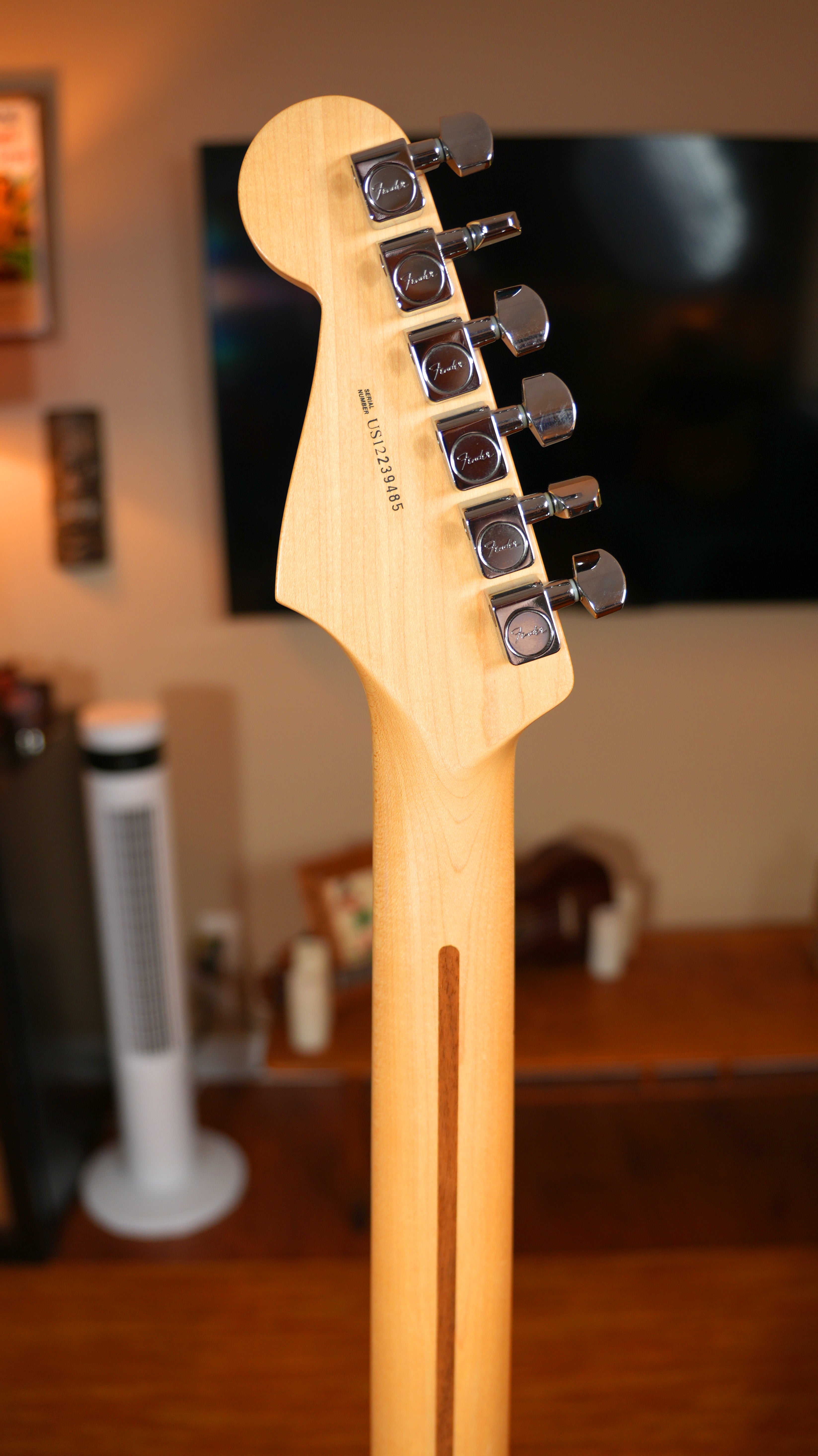 2012 Fender American Standard Stratocaster – Charcoal Frost Metallic (7.3 lbs) w/ CS Pickups & TSA OHSC
