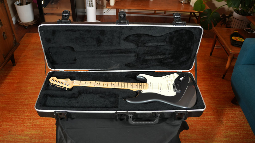 2012 Fender American Standard Stratocaster – Charcoal Frost Metallic (7.3 lbs) w/ CS Pickups & TSA OHSC