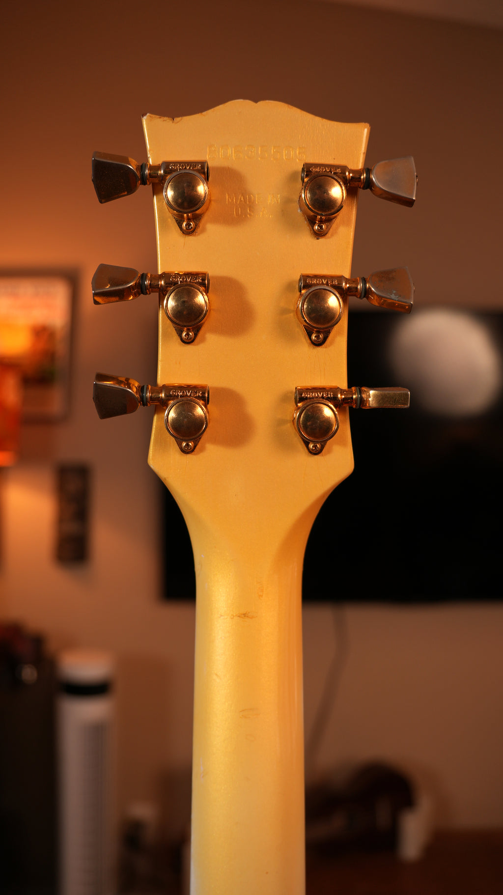 1985 Gibson Les Paul Custom – Aged Pearl White (9.0 lbs) w/ Pro Refret & '80s Chainsaw Case