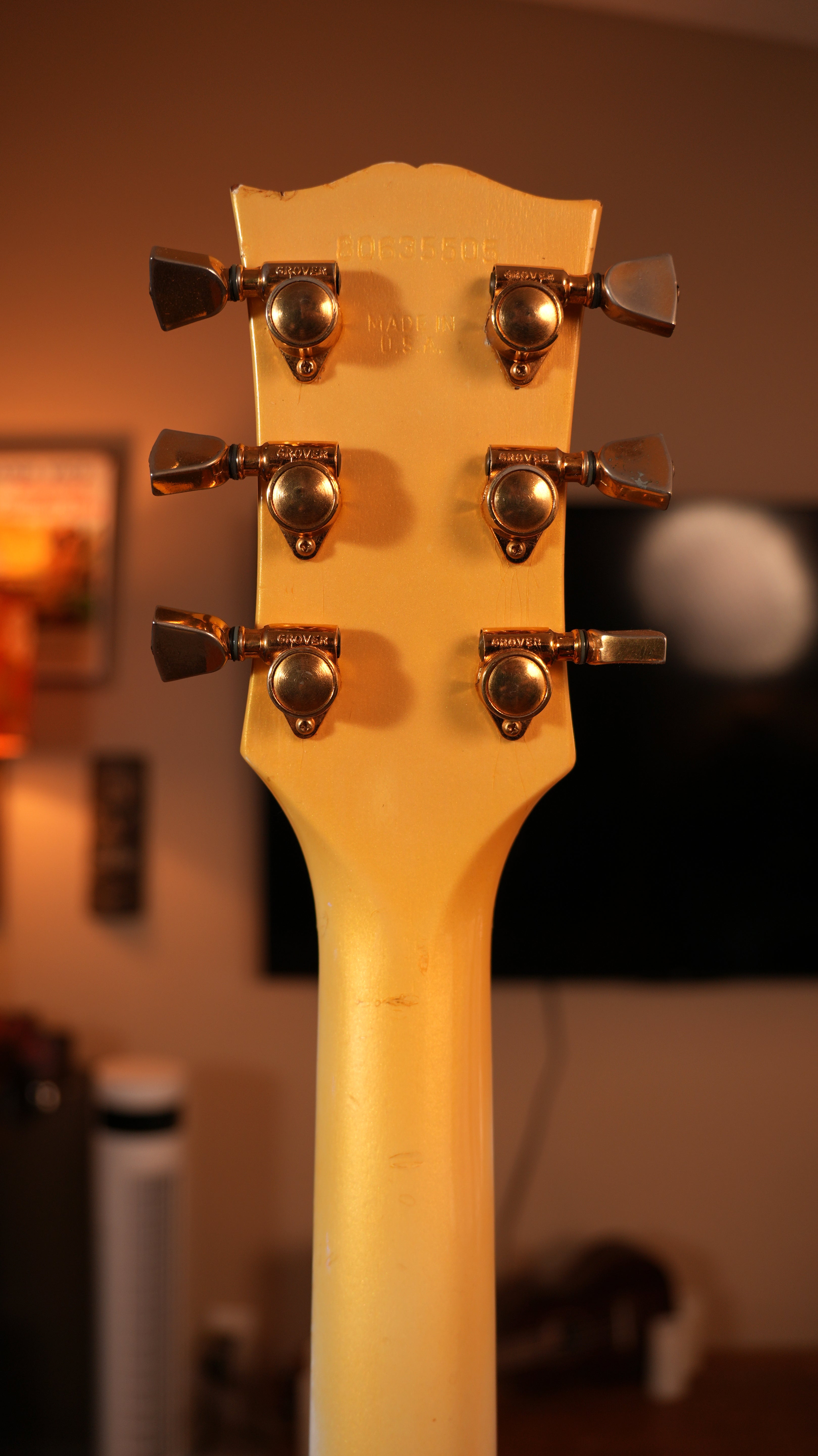 1985 Gibson Les Paul Custom – Aged Pearl White (9.0 lbs) w/ Pro Refret & '80s Chainsaw Case