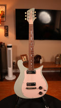 2013 Hamburguitar Custom "Crescent Wave" George Harrison Tribute – Pale Grey & Pastel Pink w/ Custom Rickenbacker Pickups & Hardshell Case