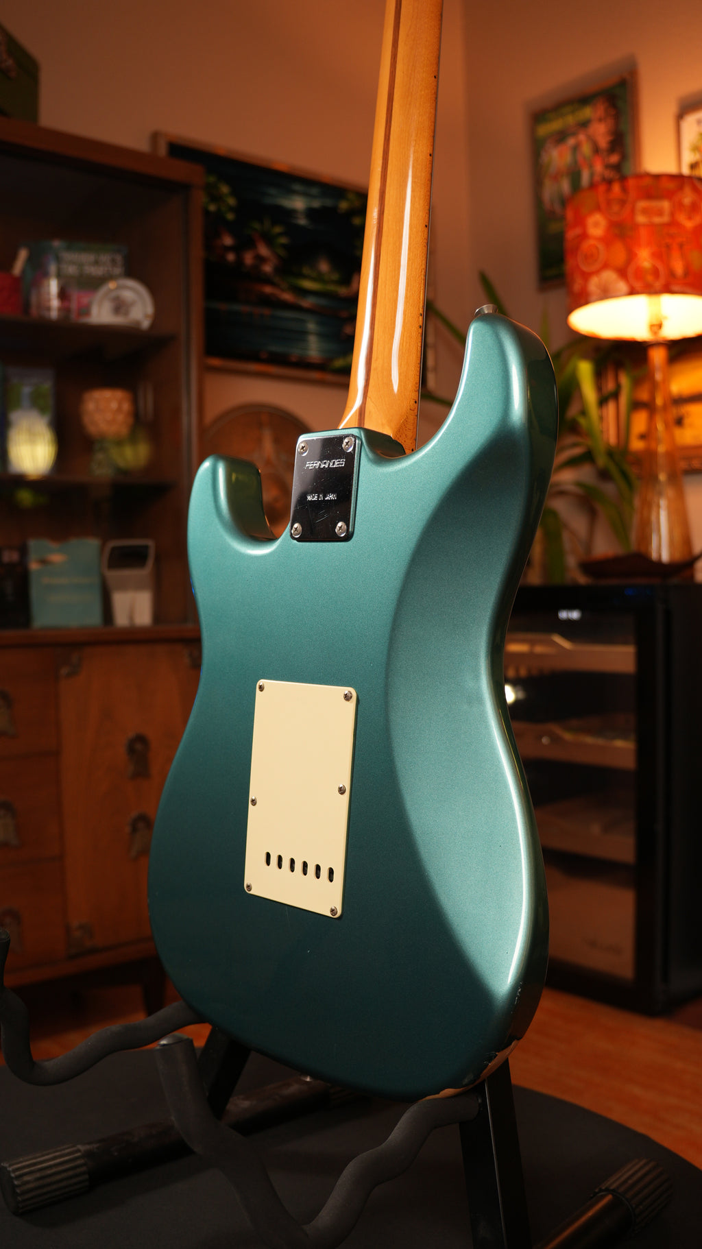 SOLD - Fernandes LE-2 Stratocaster MIJ Mid-1990s – Teal Green Metallic w/ Hardshell Case