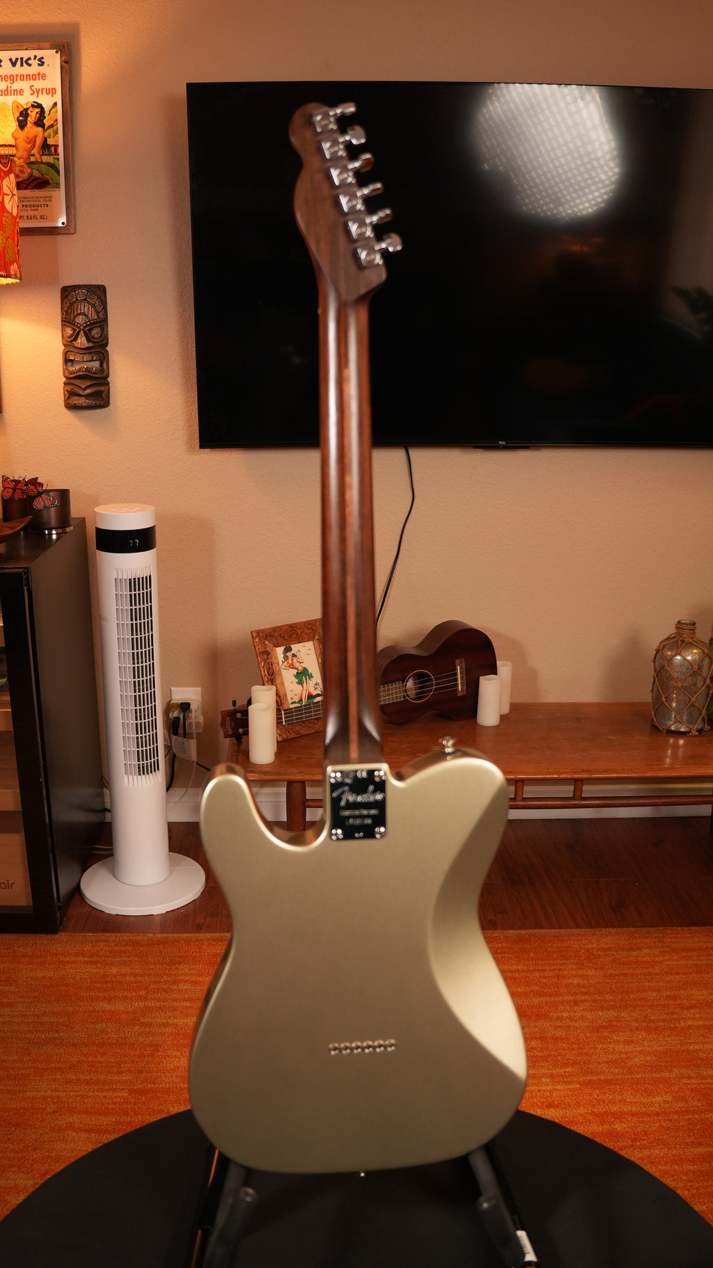 2017 Fender Limited Edition American Professional Telecaster Deluxe – Champagne w/ Solid Rosewood Neck, OHSC & COA