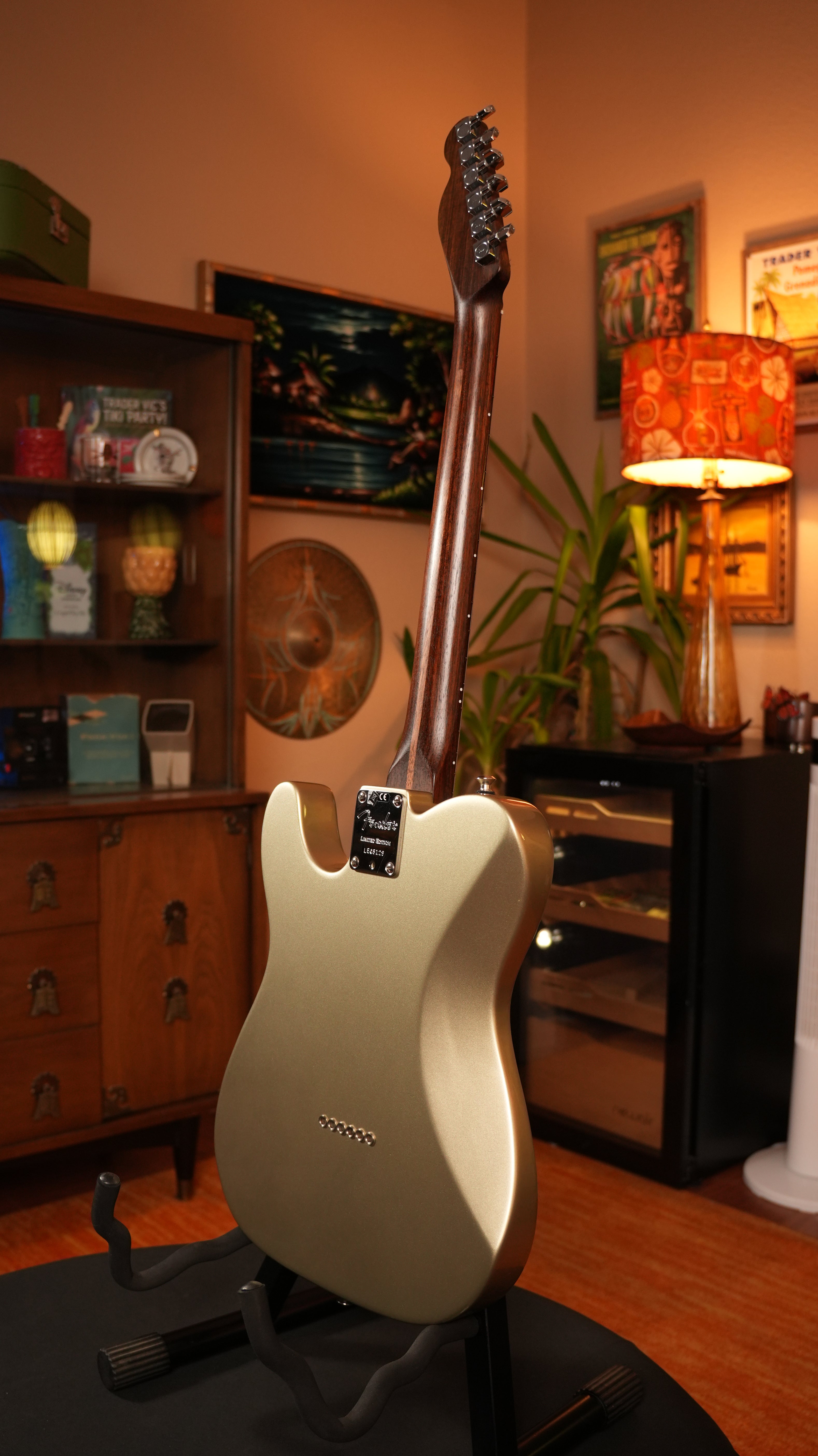 2017 Fender Limited Edition American Professional Telecaster Deluxe – Champagne w/ Solid Rosewood Neck, OHSC & COA