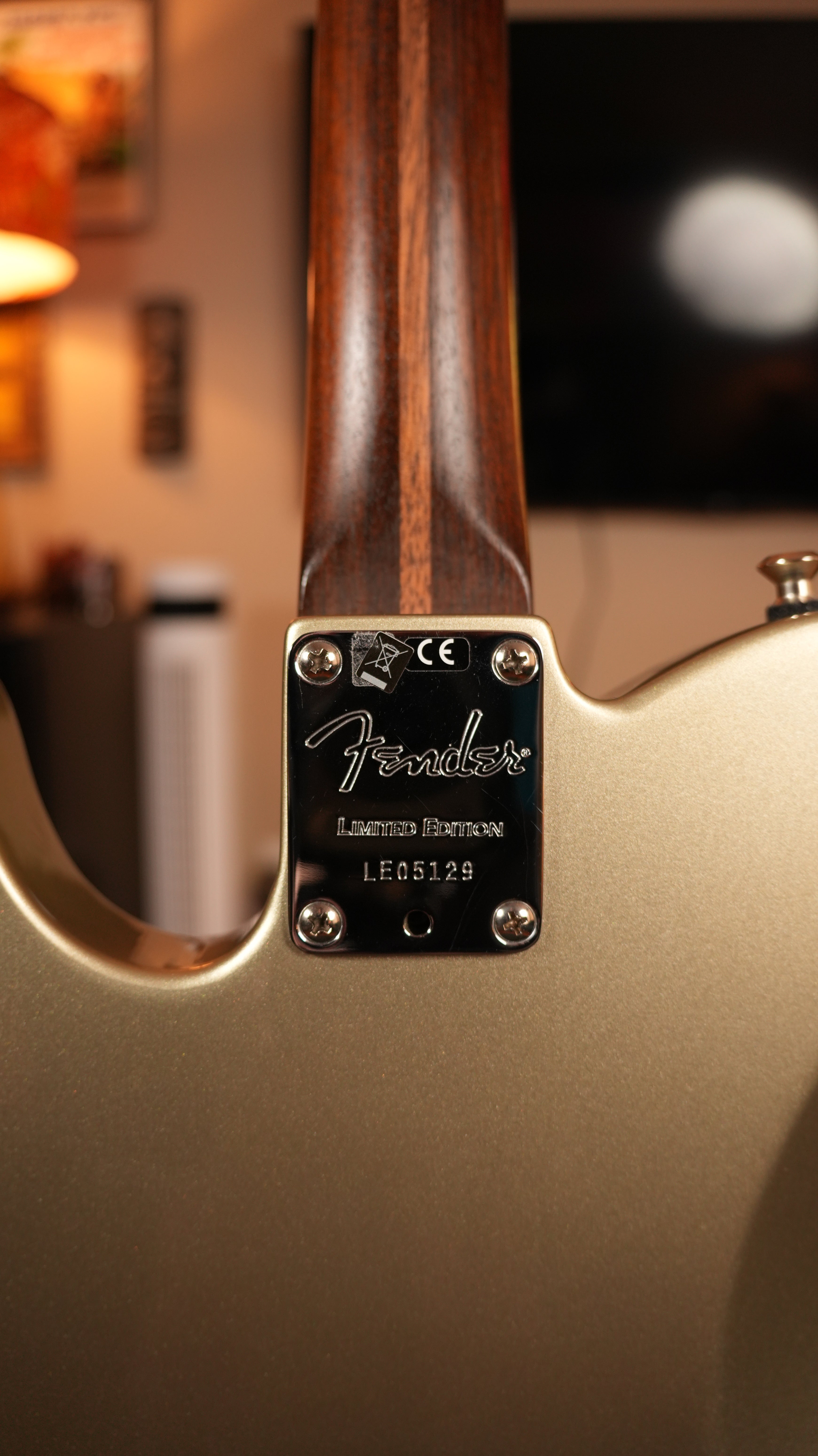 2017 Fender Limited Edition American Professional Telecaster Deluxe – Champagne w/ Solid Rosewood Neck, OHSC & COA