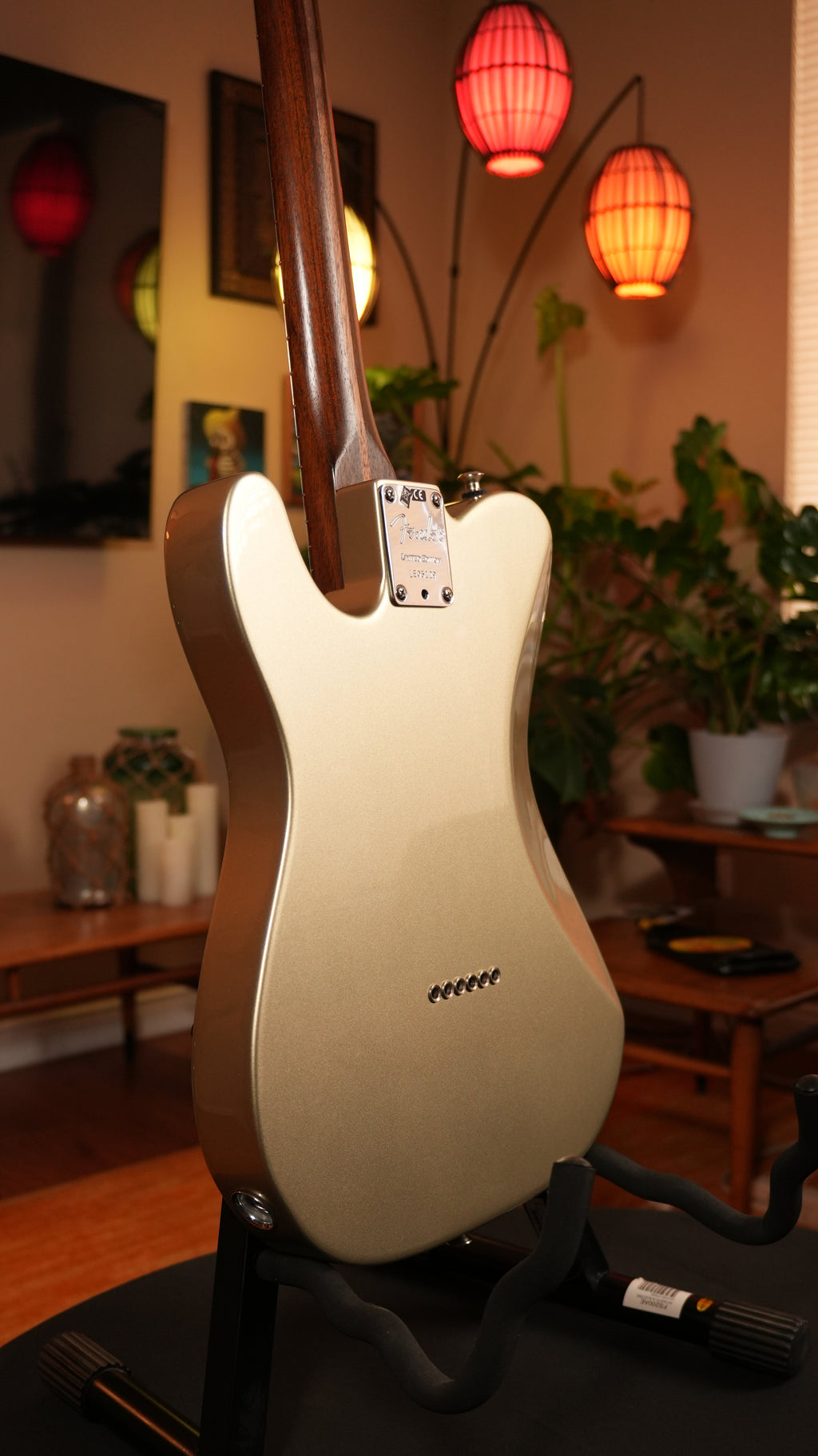 2017 Fender Limited Edition American Professional Telecaster Deluxe – Champagne w/ Solid Rosewood Neck, OHSC & COA