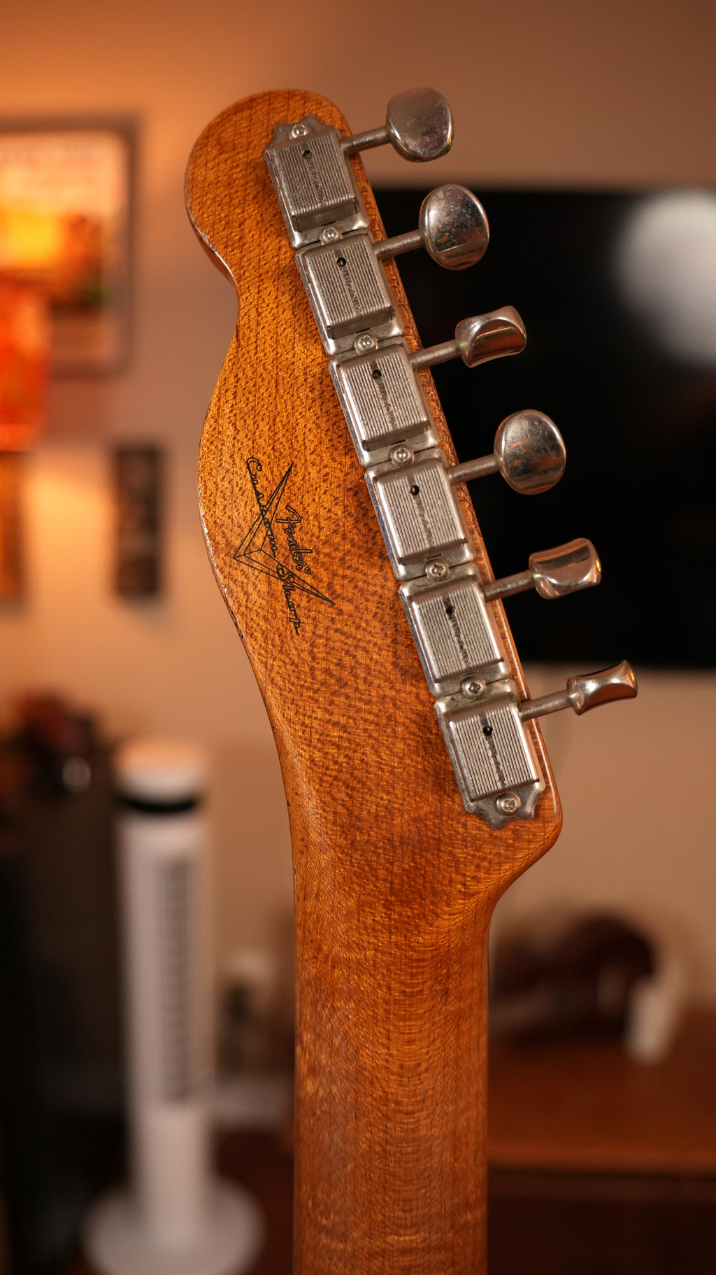 SOLD - 2022 Fender Custom Shop '52 Telecaster Heavy Relic – Gold Sparkle over Olympic White, Roasted Flame Maple Fat U Neck, 9.5"-12" Compound Radius & OHSC