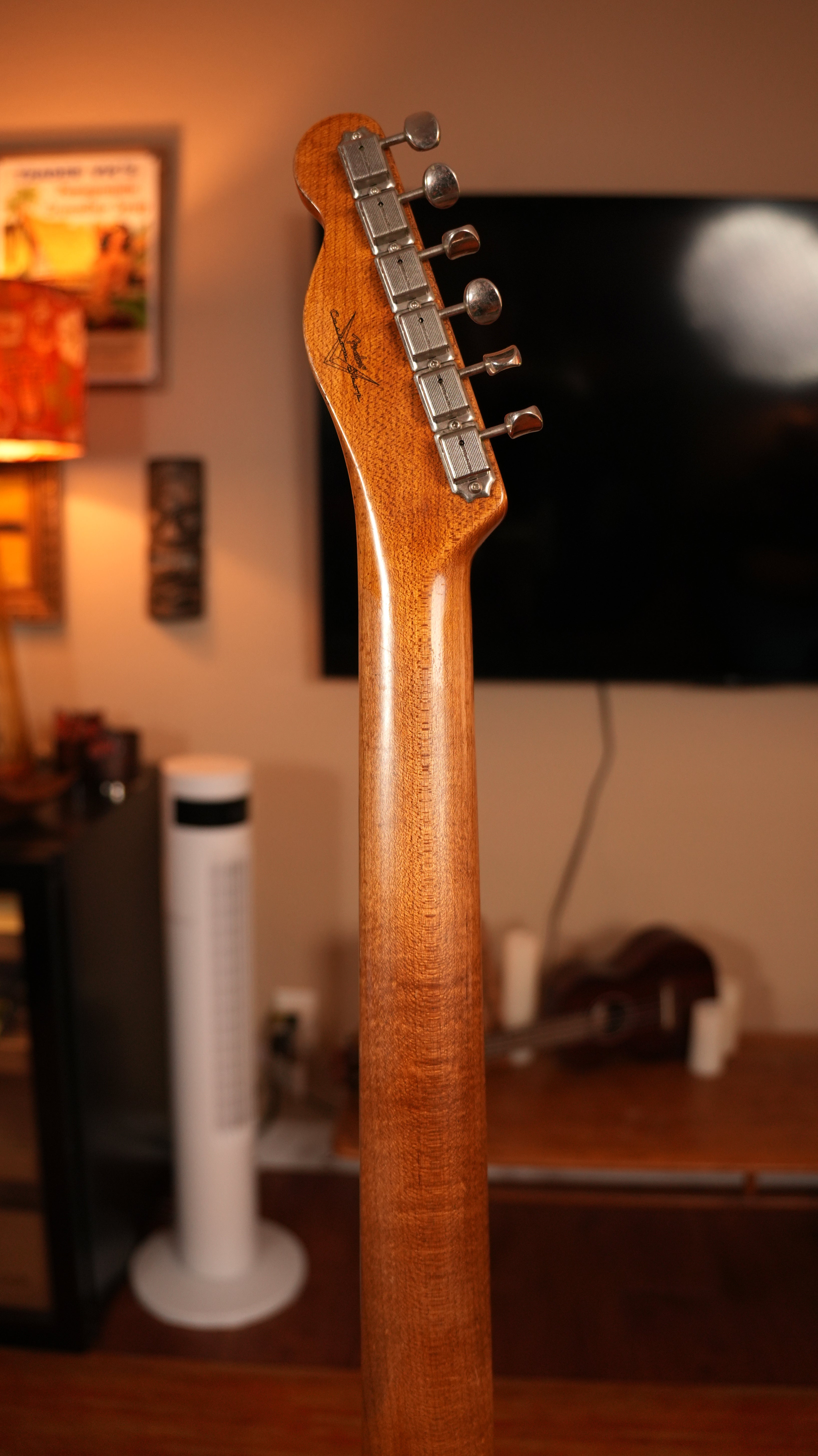SOLD - 2022 Fender Custom Shop '52 Telecaster Heavy Relic – Gold Sparkle over Olympic White, Roasted Flame Maple Fat U Neck, 9.5"-12" Compound Radius & OHSC