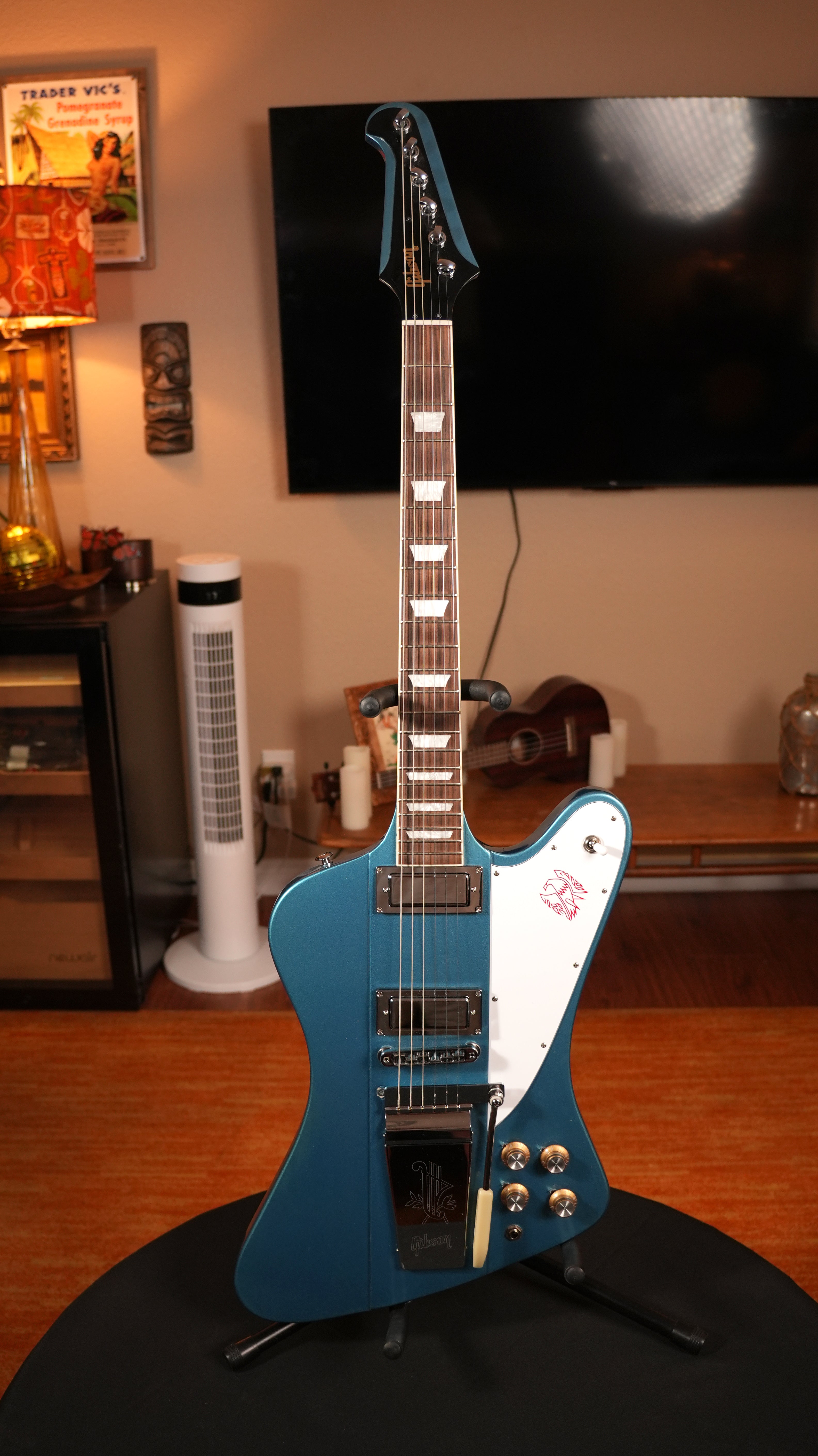 2017 Gibson Firebird V - Pelham Blue w/ Added Maestro Vibrola & Upgrades