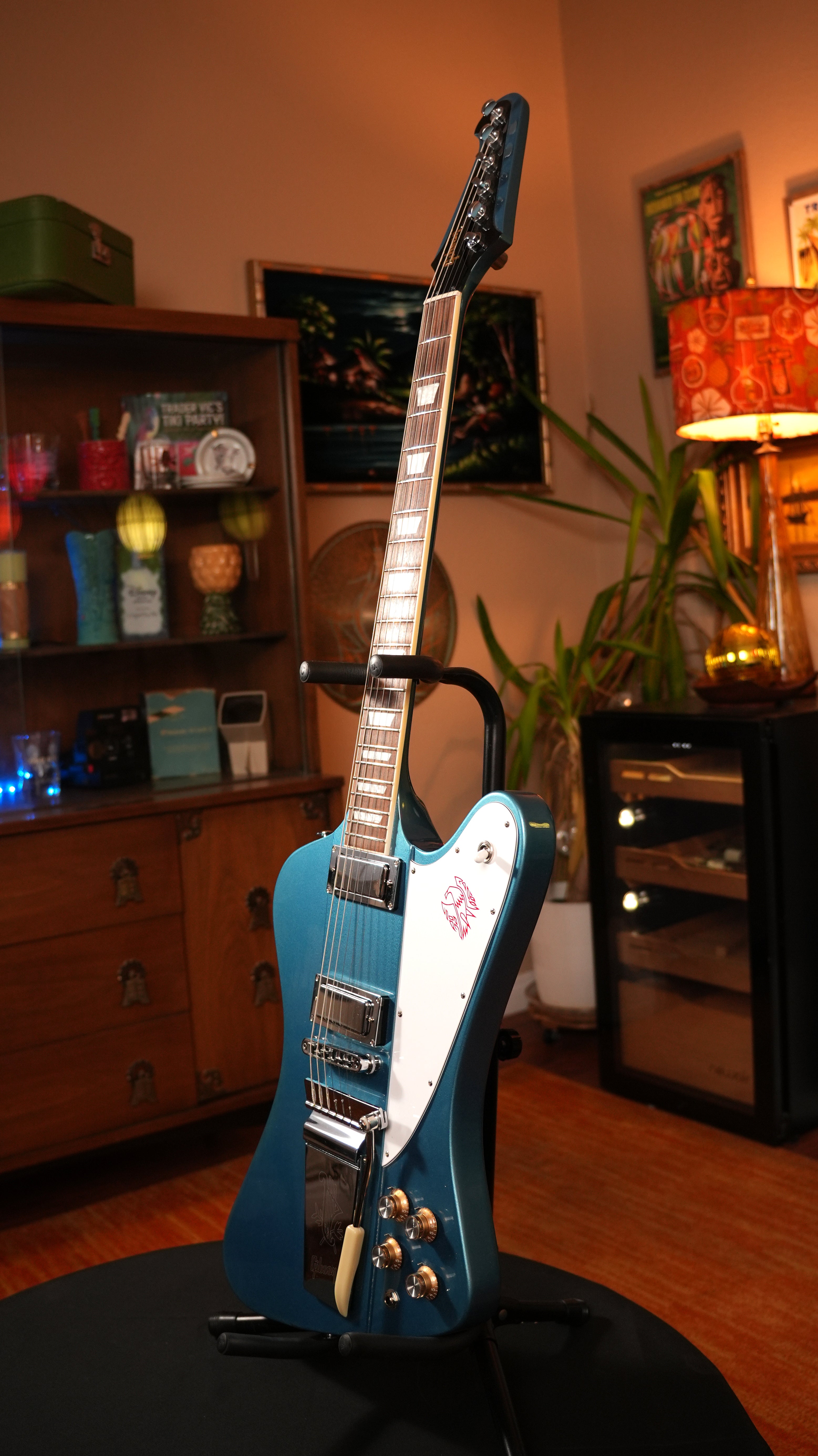 2017 Gibson Firebird V - Pelham Blue w/ Added Maestro Vibrola & Upgrades