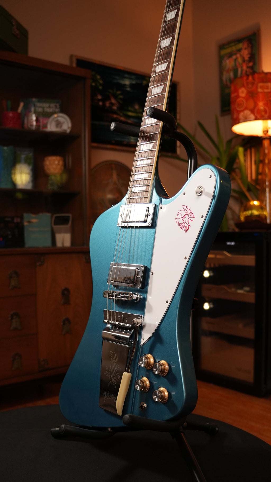 2017 Gibson Firebird V - Pelham Blue w/ Added Maestro Vibrola & Upgrades