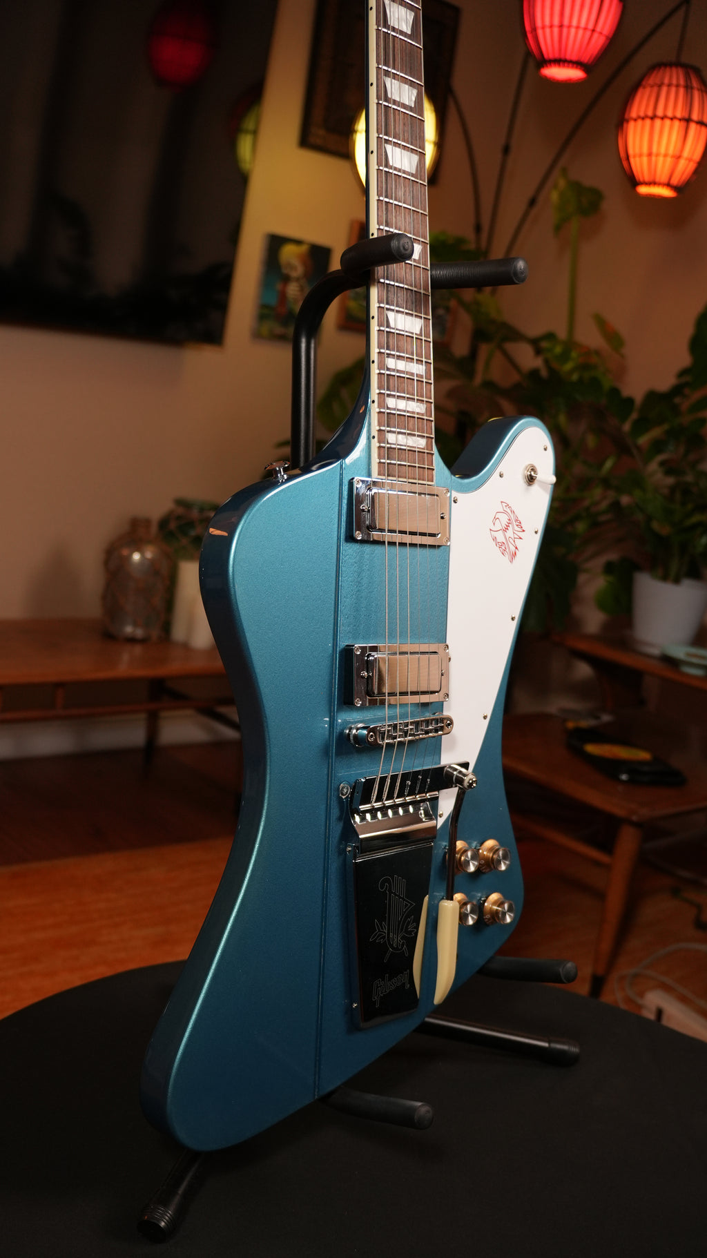 2017 Gibson Firebird V - Pelham Blue w/ Added Maestro Vibrola & Upgrades
