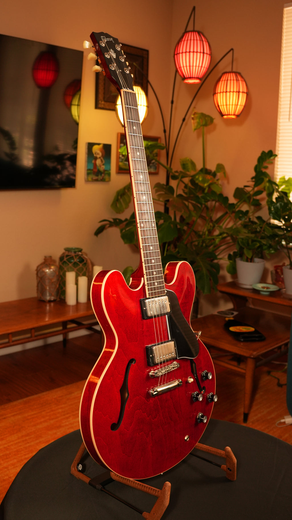 2021 Gibson ES-335 – Sixties Cherry, Full Case Candy & OHSC