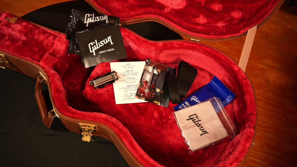 2021 Gibson ES-335 – Sixties Cherry, Full Case Candy & OHSC