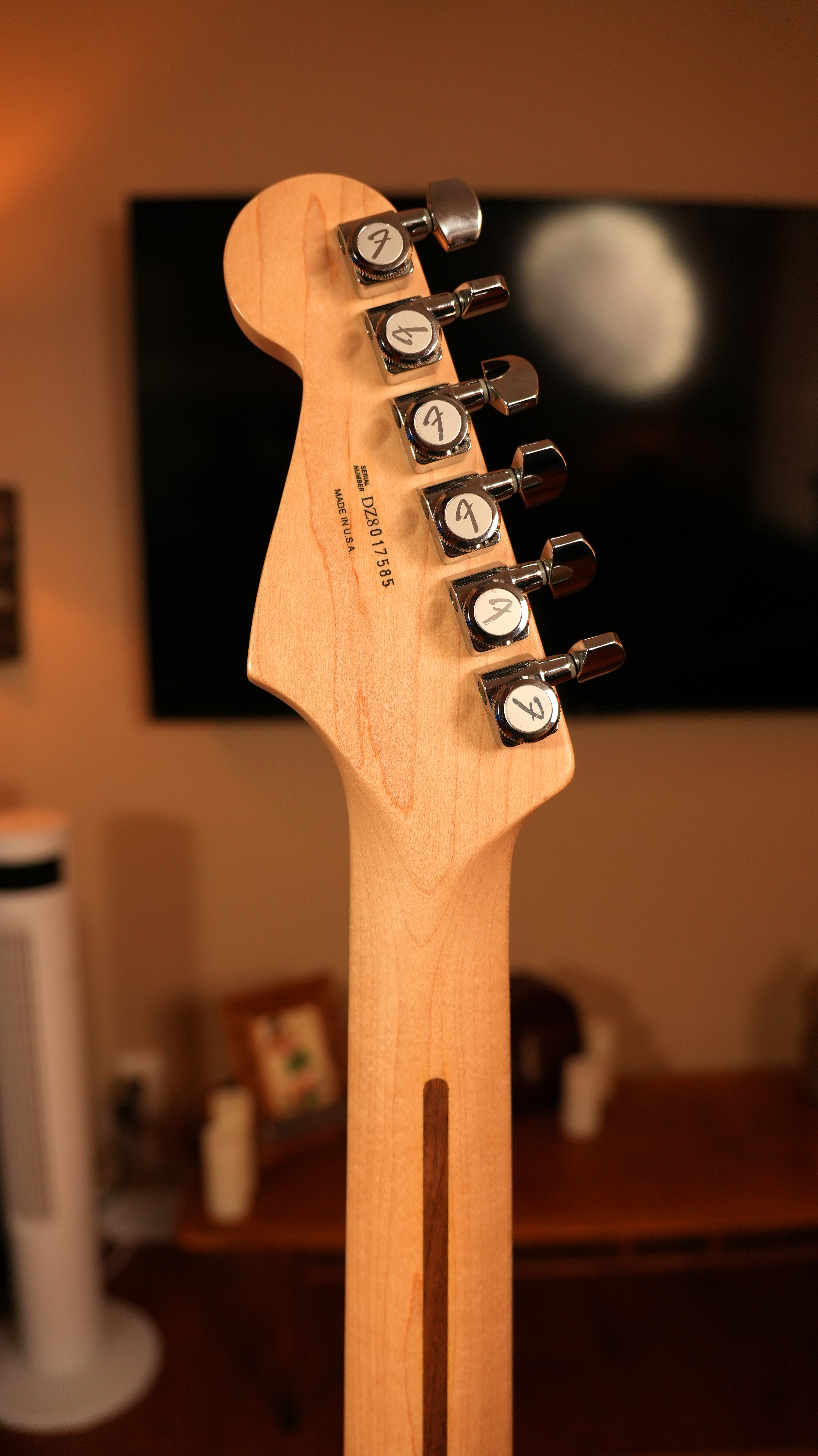 2008 Fender American Deluxe Stratocaster HSS – Montego Black w/ Gold Pickguard & OHSC