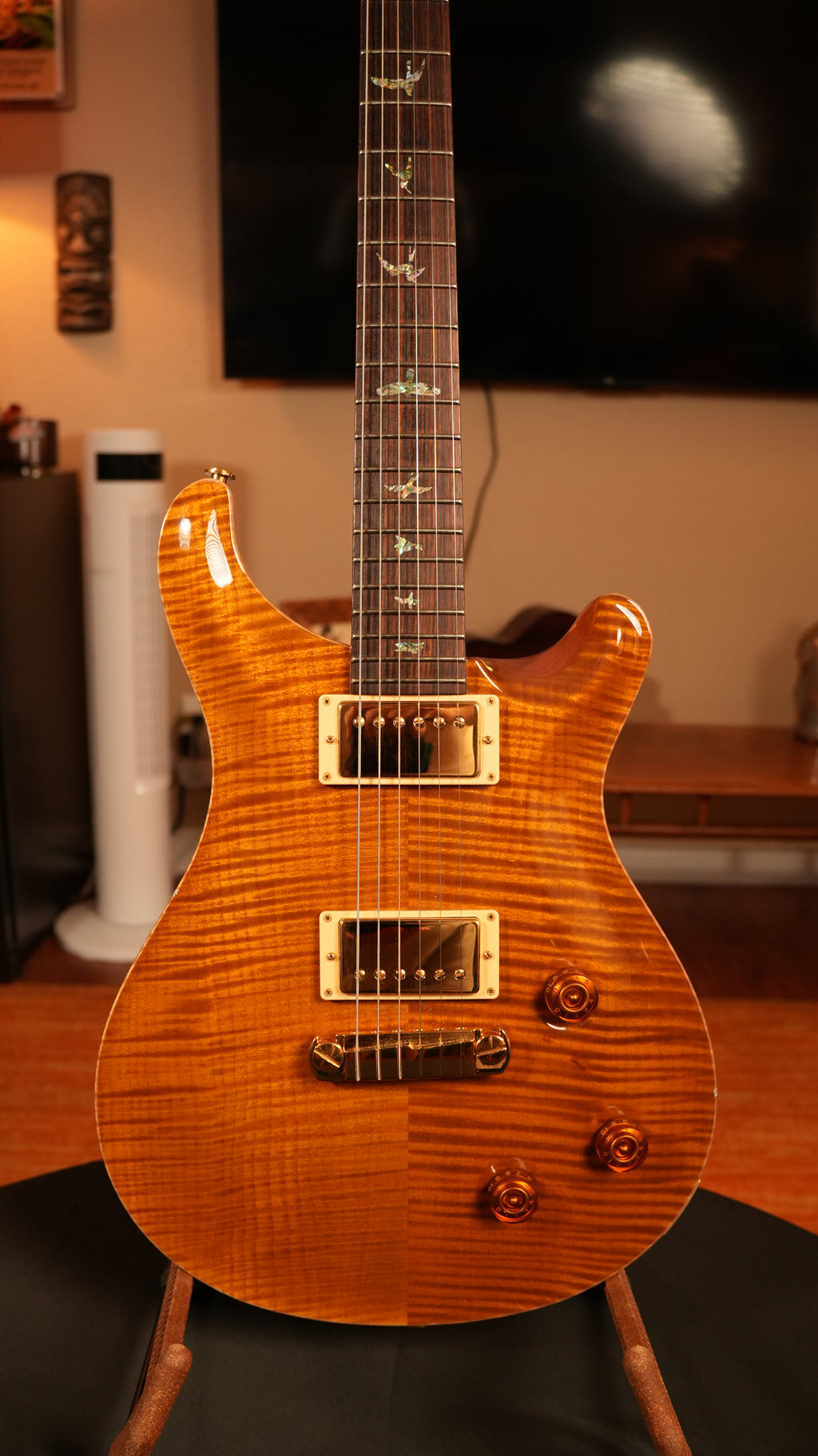 PRS Custom 22 Artist Package 2003 – Amber w/ Artist Top, Gold Hardware, Paua Birds & OHSC