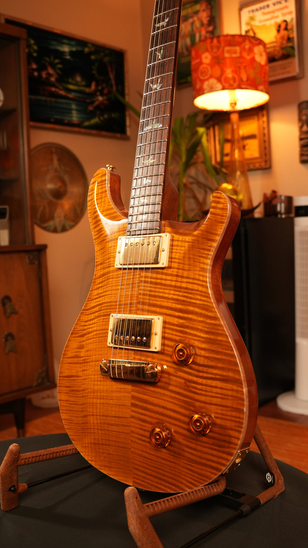 PRS Custom 22 Artist Package 2003 – Amber w/ Artist Top, Gold Hardware, Paua Birds & OHSC
