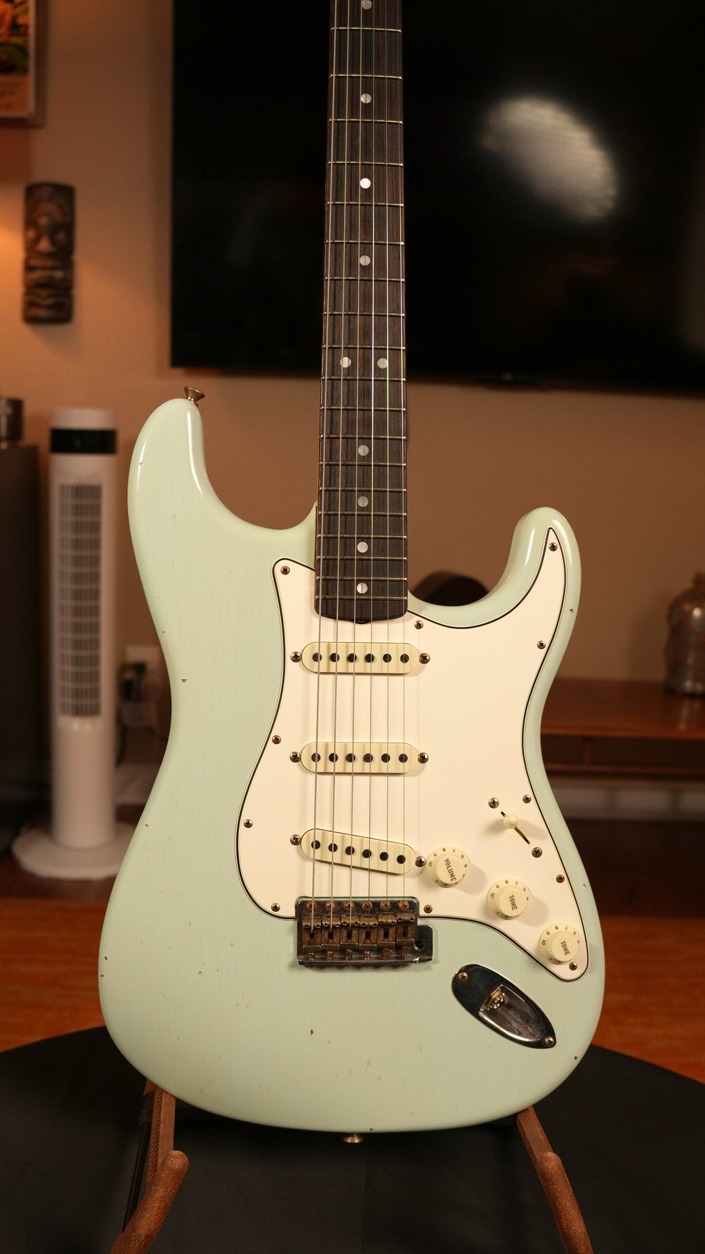 Fender Custom Shop '64 Stratocaster Journeyman Relic 2020 – Sonic Blue w/ AA Flame Maple Neck, COA & OHSC