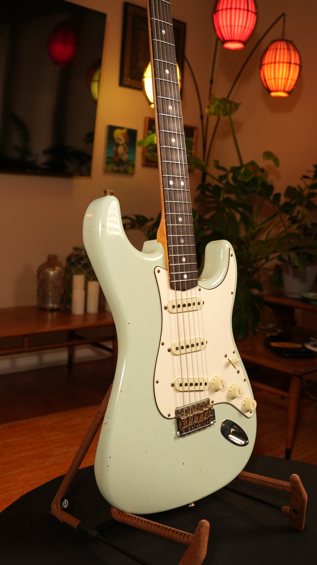 Fender Custom Shop '64 Stratocaster Journeyman Relic 2020 – Sonic Blue w/ AA Flame Maple Neck, COA & OHSC