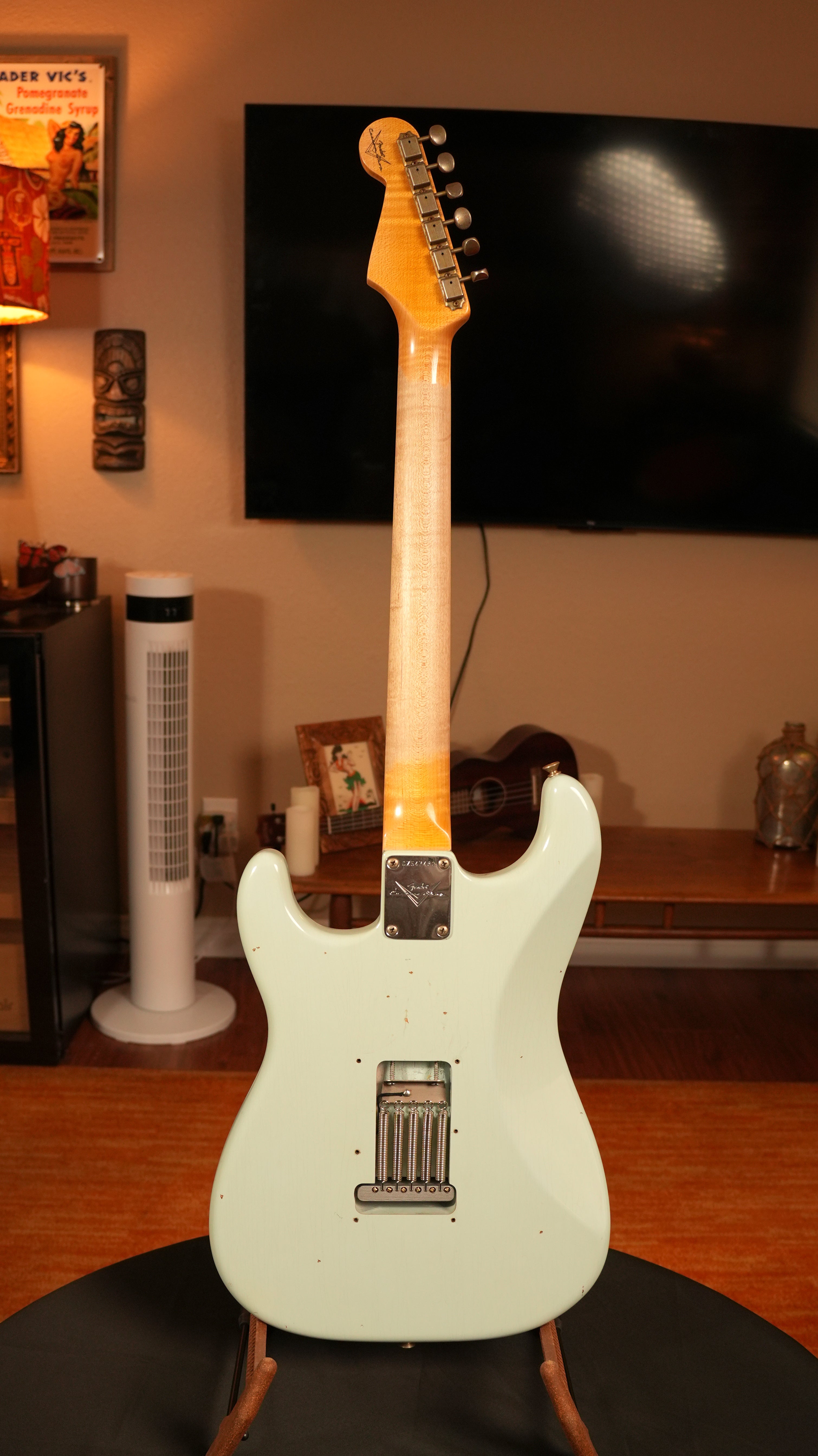 Fender Custom Shop '64 Stratocaster Journeyman Relic 2020 – Sonic Blue w/ AA Flame Maple Neck, COA & OHSC
