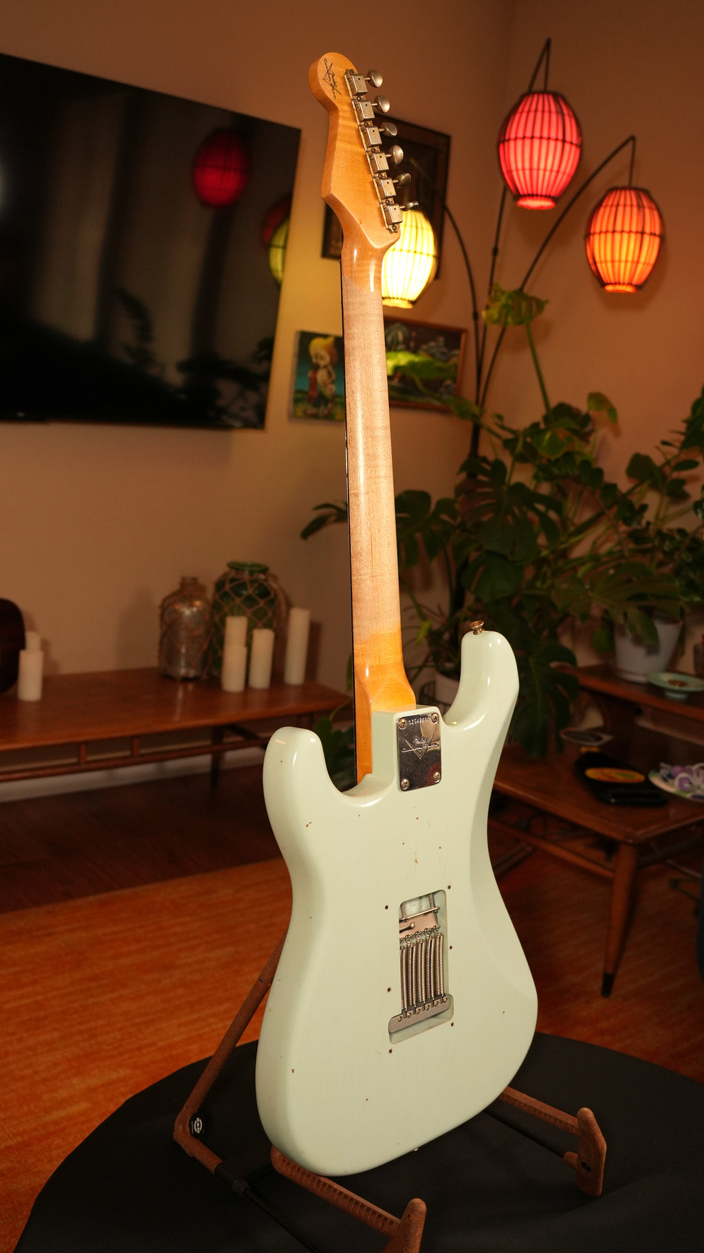 Fender Custom Shop '64 Stratocaster Journeyman Relic 2020 – Sonic Blue w/ AA Flame Maple Neck, COA & OHSC