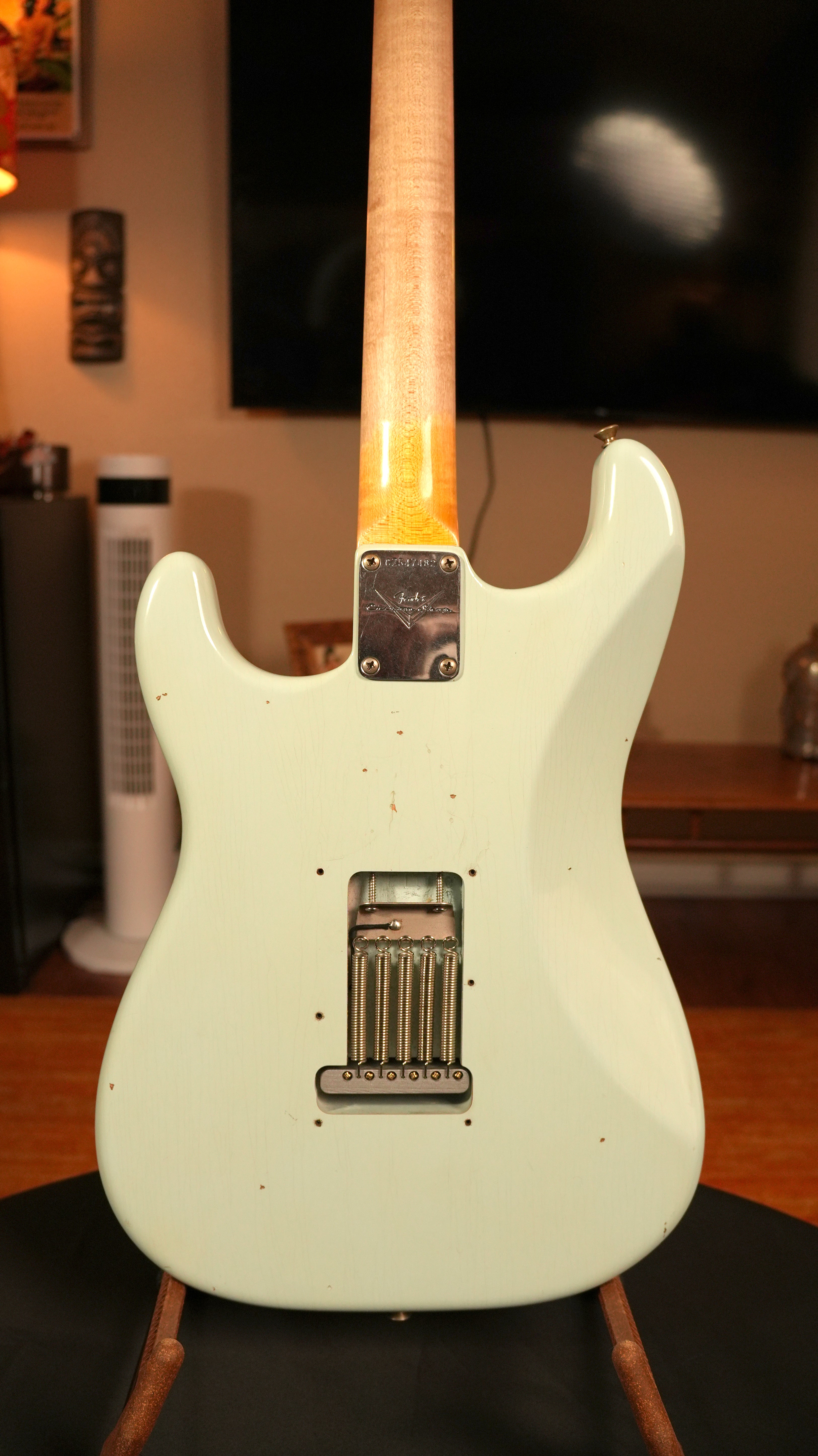 Fender Custom Shop '64 Stratocaster Journeyman Relic 2020 – Sonic Blue w/ AA Flame Maple Neck, COA & OHSC