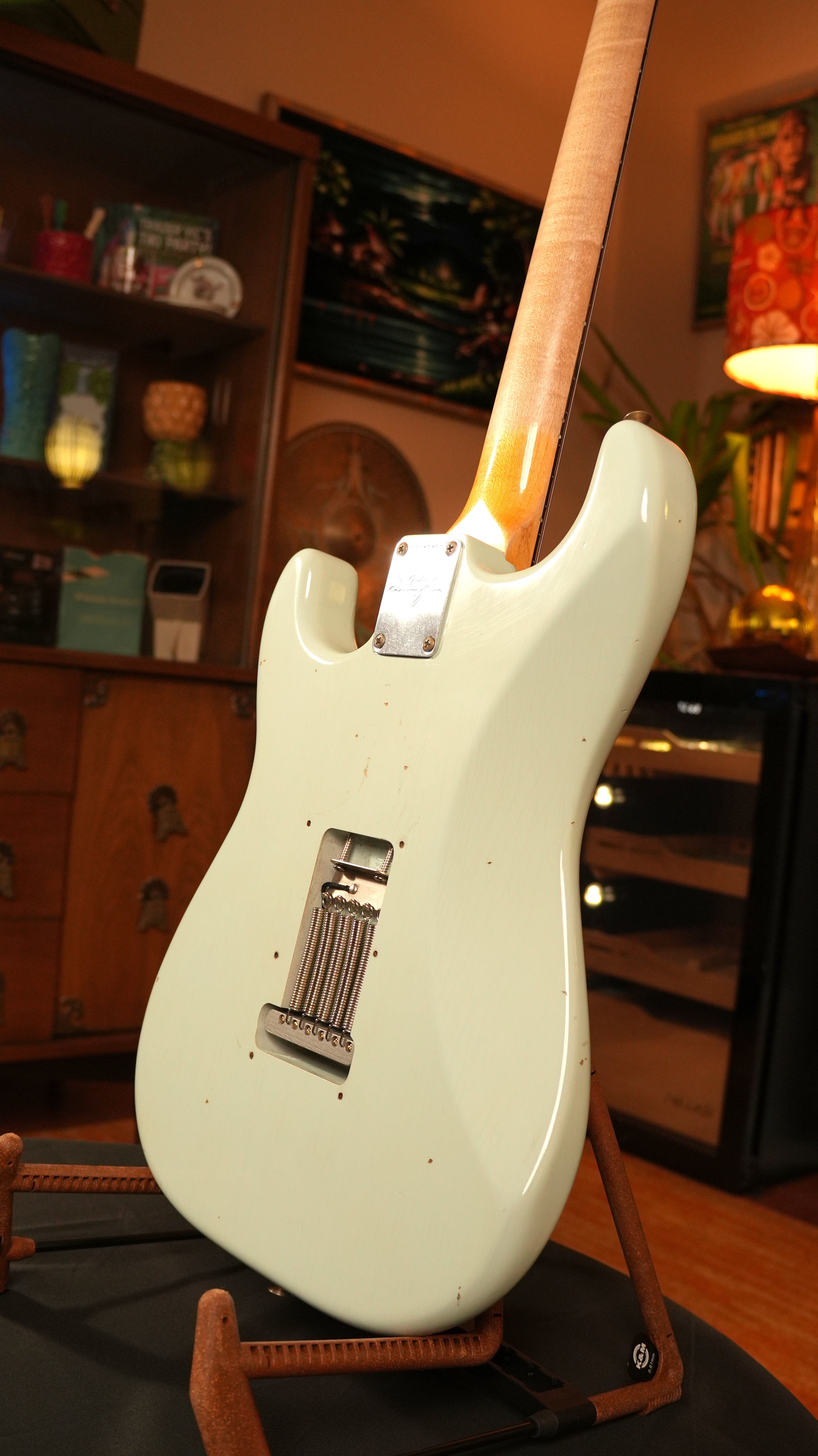 Fender Custom Shop '64 Stratocaster Journeyman Relic 2020 – Sonic Blue w/ AA Flame Maple Neck, COA & OHSC