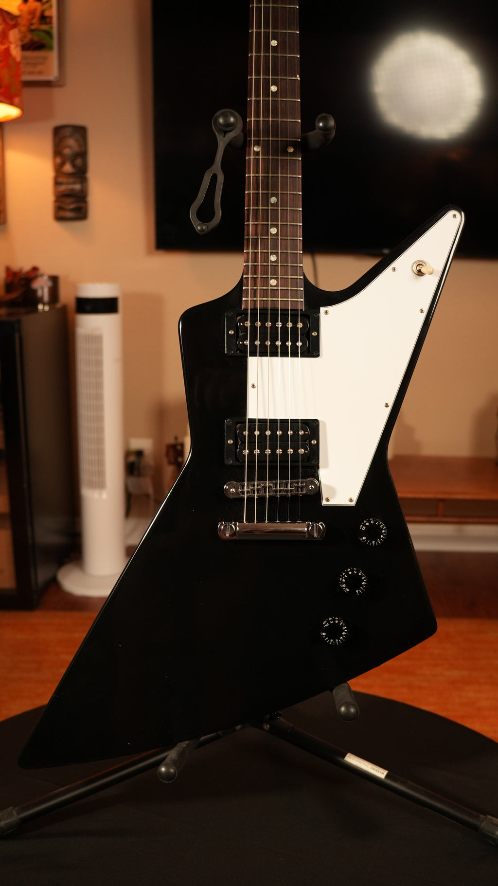 Gibson USA '76 Explorer 2004 – Ebony (8.3 lbs) w/ OHSC