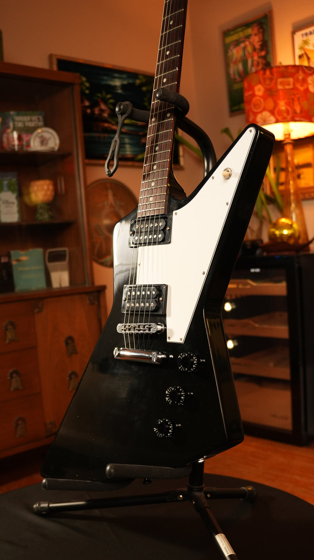 Gibson USA '76 Explorer 2004 – Ebony (8.3 lbs) w/ OHSC