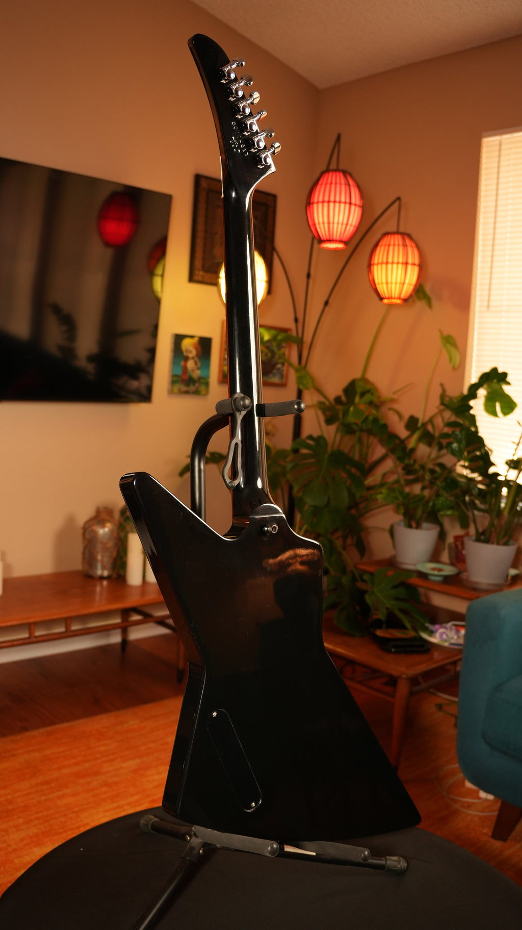 Gibson USA '76 Explorer 2004 – Ebony (8.3 lbs) w/ OHSC