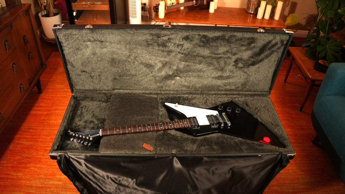 Gibson USA '76 Explorer 2004 – Ebony (8.3 lbs) w/ OHSC